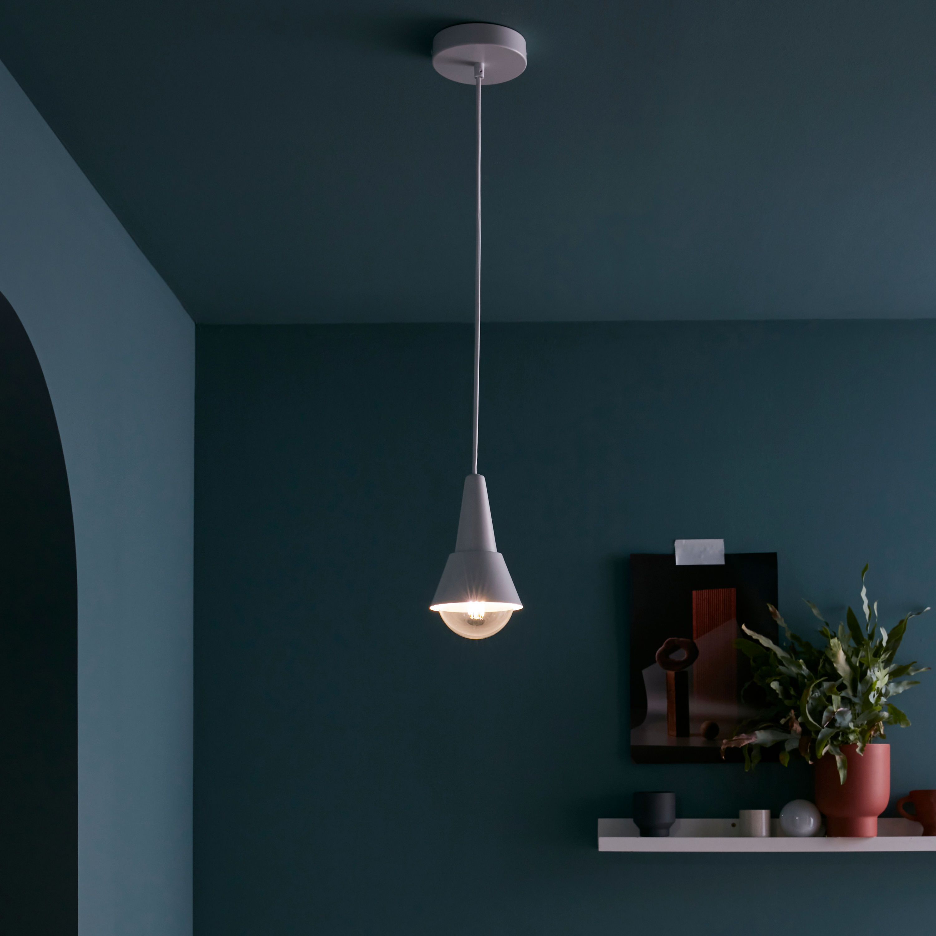 Lampa wisząca Mazugi biała E27 Inspire - 3