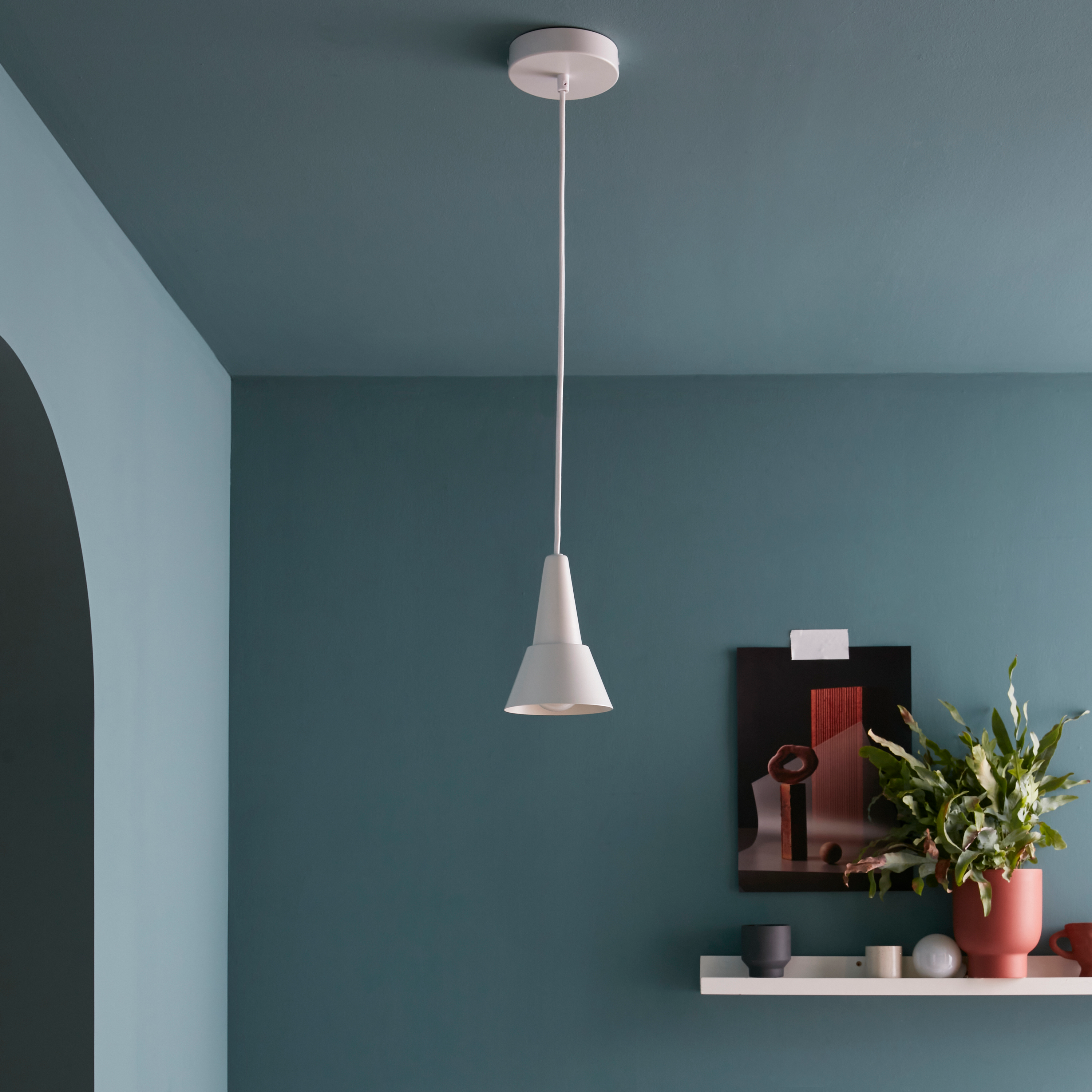 Lampa wisząca Mazugi biała E27 Inspire - 4