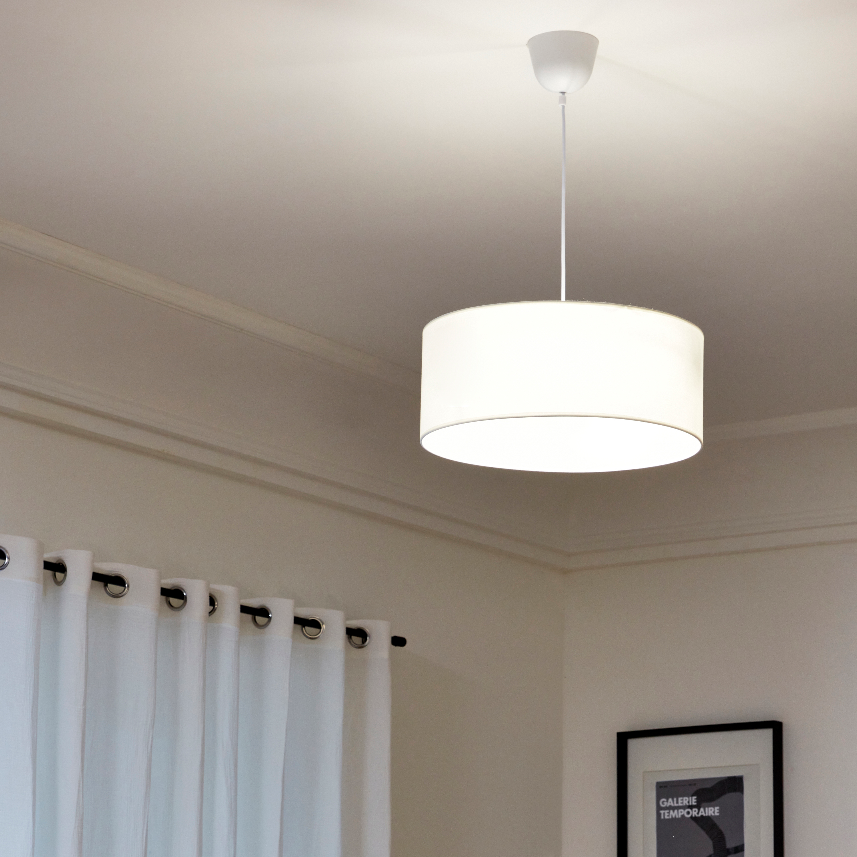 Lámpara de techo inspire sitia 3 luces e27 48 cm blanca