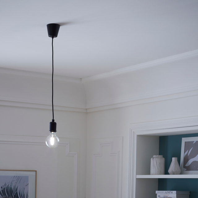 Suspension composable Coloma E27 INSPIRE, silicone noir