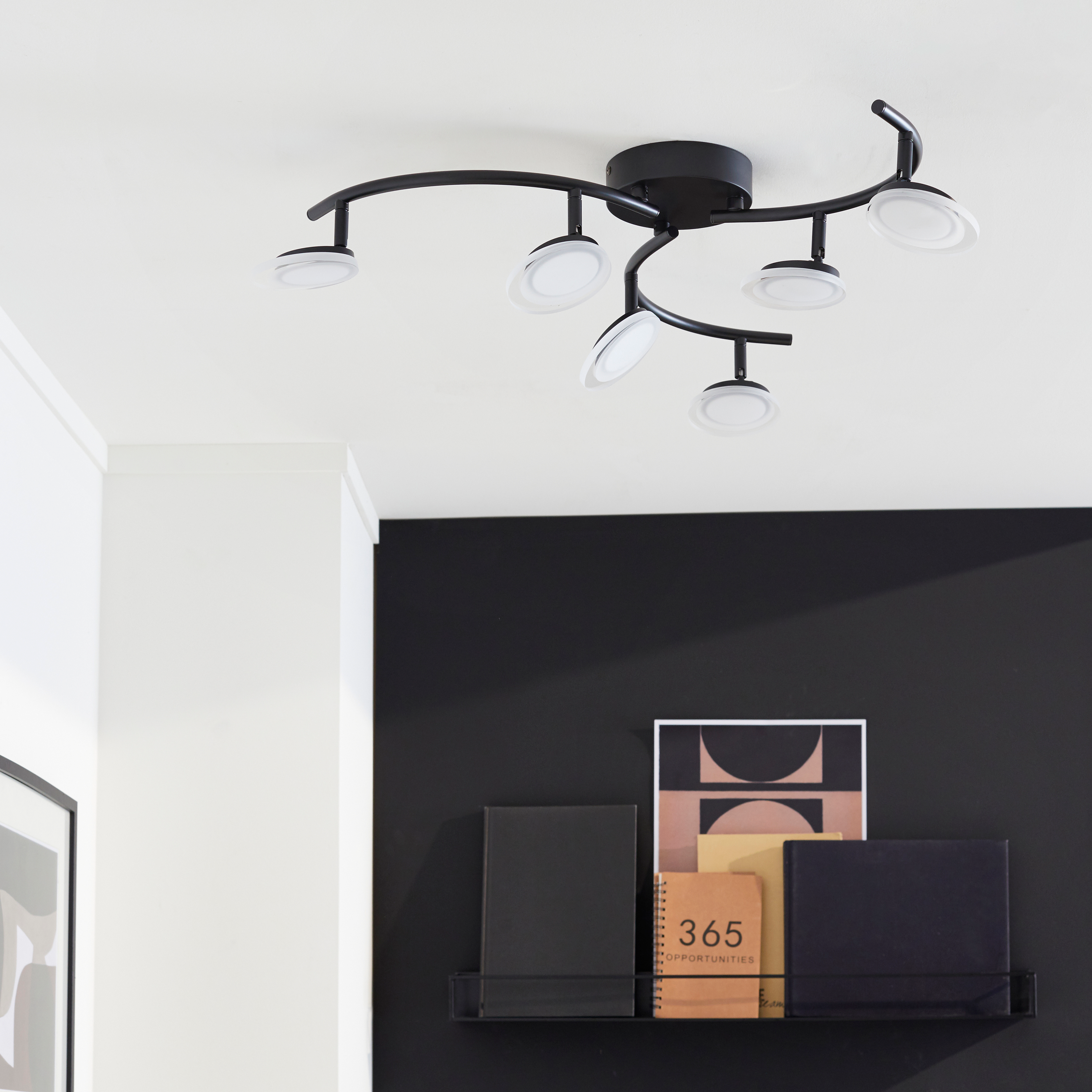 Lampa sufitowa Loob czarna 4020 lm LED Inspire - 3