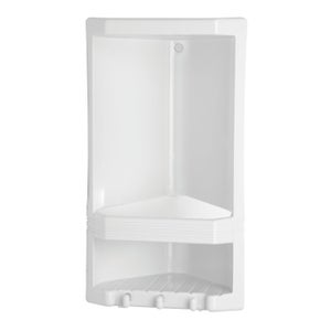 Tenda da doccia 180 x 200 cm, impermeabile, poliestere, lavabile in lavatrice, con 12 ganci, bianca | Leroy Merlin