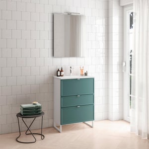 HZSCL Specchio Bagno LED Ovale 60x90cm - Dimmerabile 3 Colori, Design Moderno Senza Cornice - Foto 1