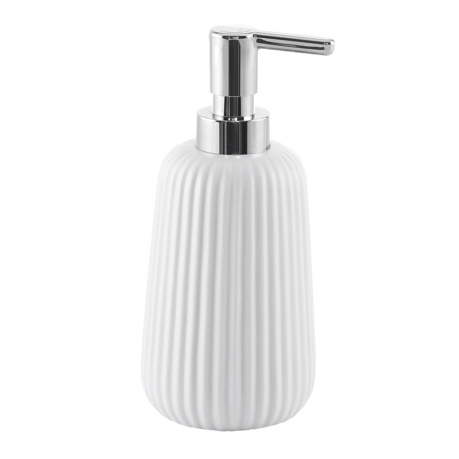 Dispenser sapone per bagno d'appoggio Marika bianco in ceramica 0.4 l - 7