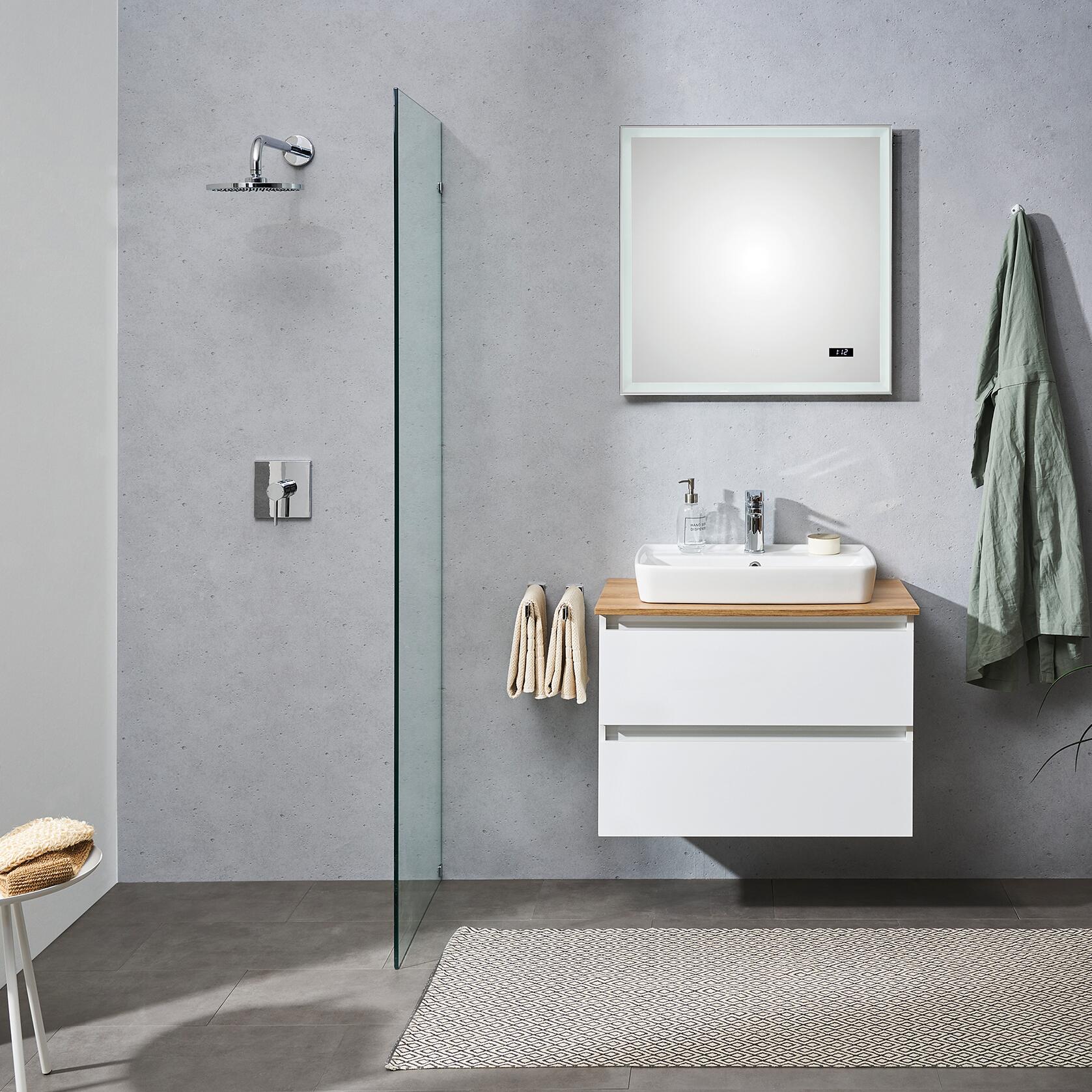 Mobile da bagno sospeso sotto lavabo L 75 x H 53 x P 49 cm bianco, 2 cassetti PELIPAL Balu - 4