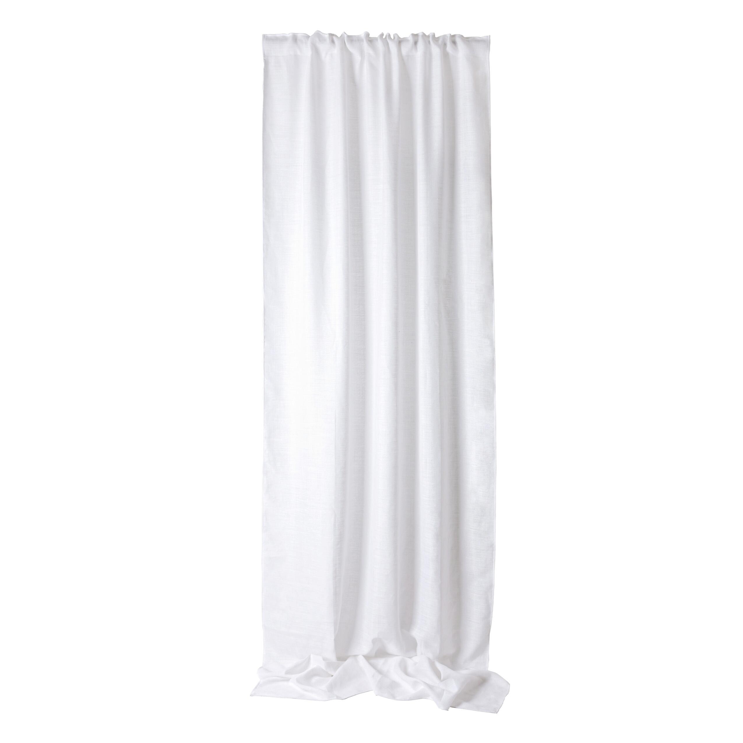 Tenda Dania Bianco, passanti nascosti 140x320 cm - 4
