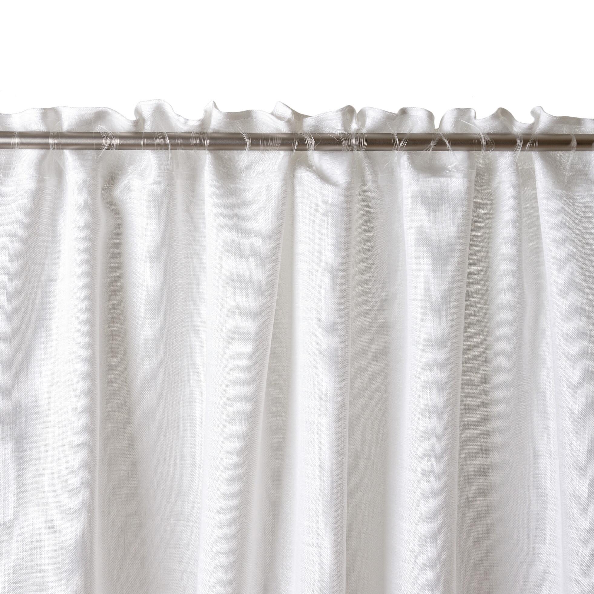 Tenda Dania Bianco, passanti nascosti 140x320 cm - 5