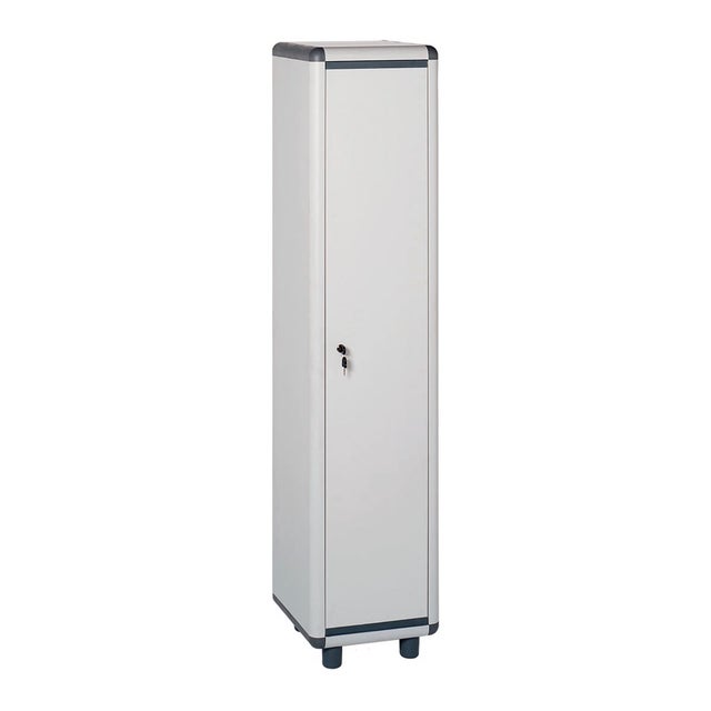 Armadio spogliatoio GAROFALO in resina grigio/grigio L 39 x H 175 x P 40 cm 1 anta per interno ed esterno riparato
