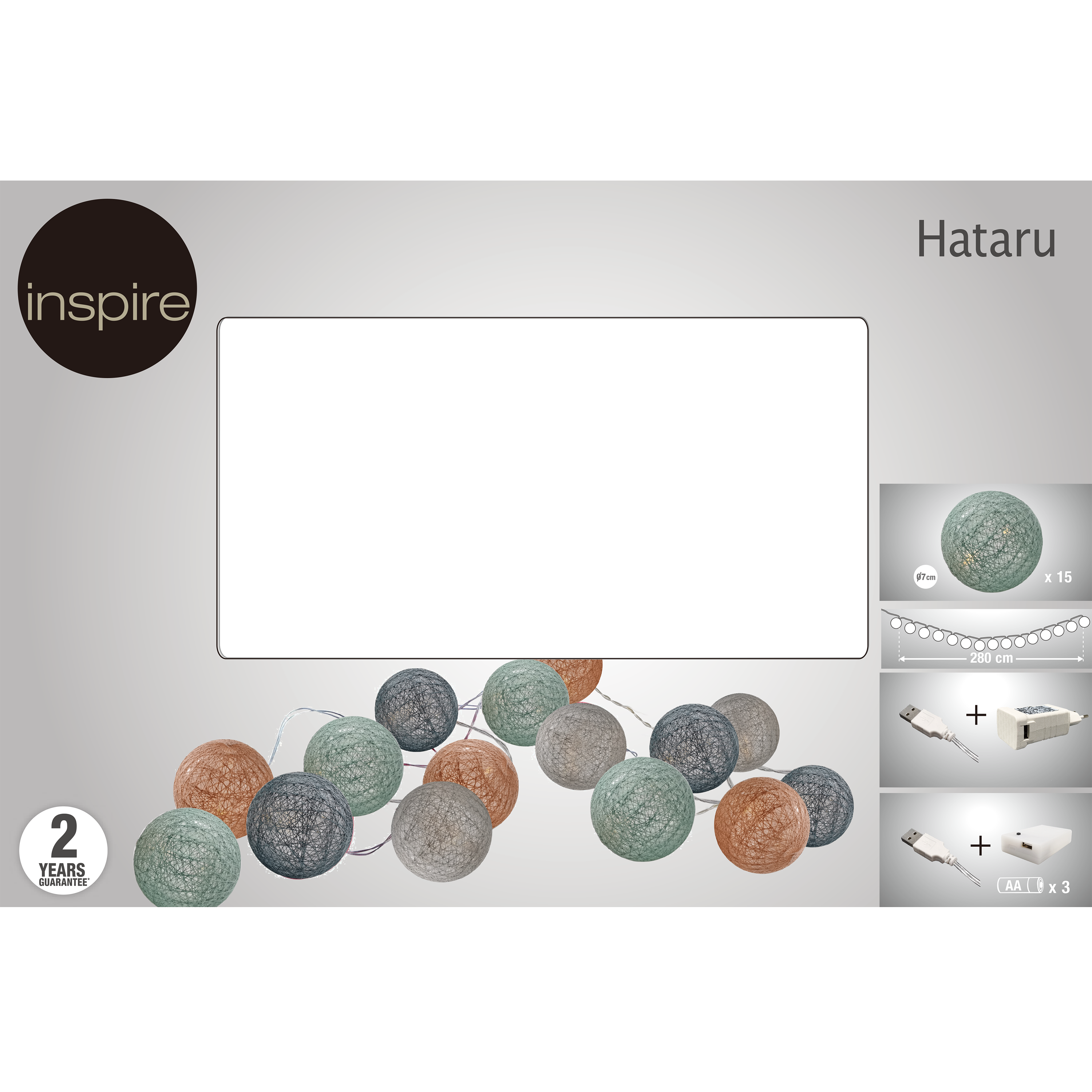 Guirlande Module LED USB + piles, blanc chaud, Hataru Tender INSPIRE - 6