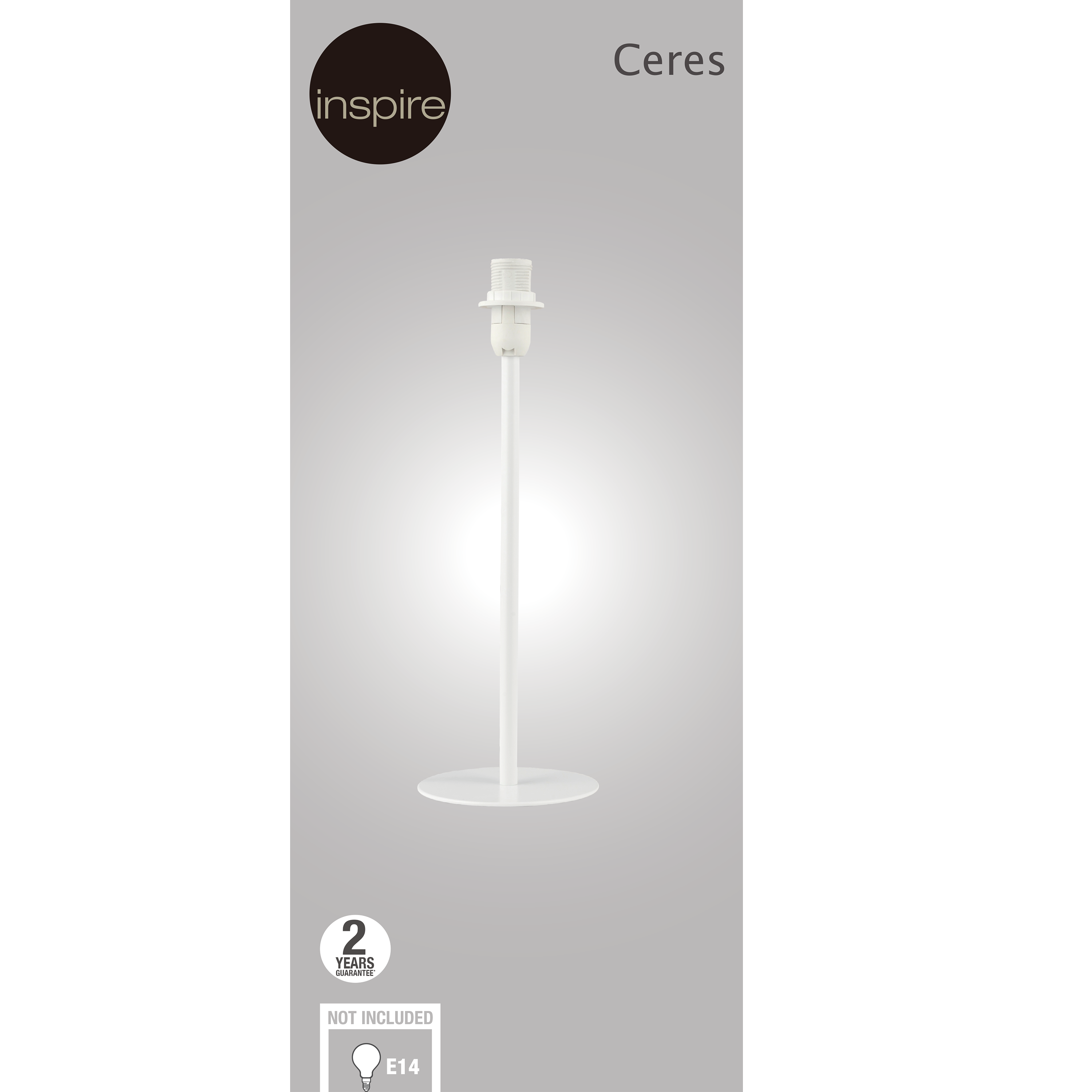 Podstawa lampy stołowej Ceres biała E14 Inspire - 3