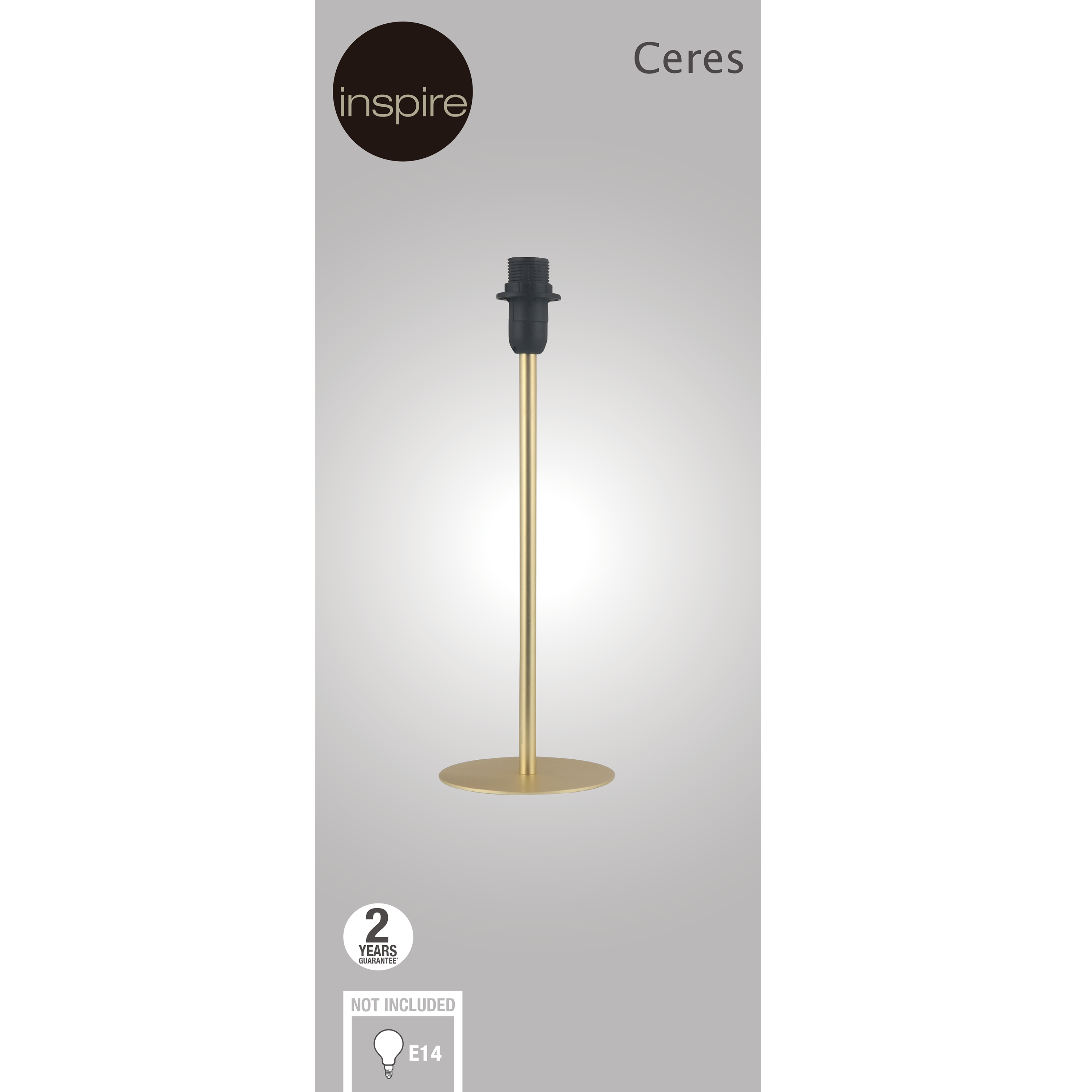 Podstawa lampy stołowej Ceres mosiądz E14 Inspire - 3