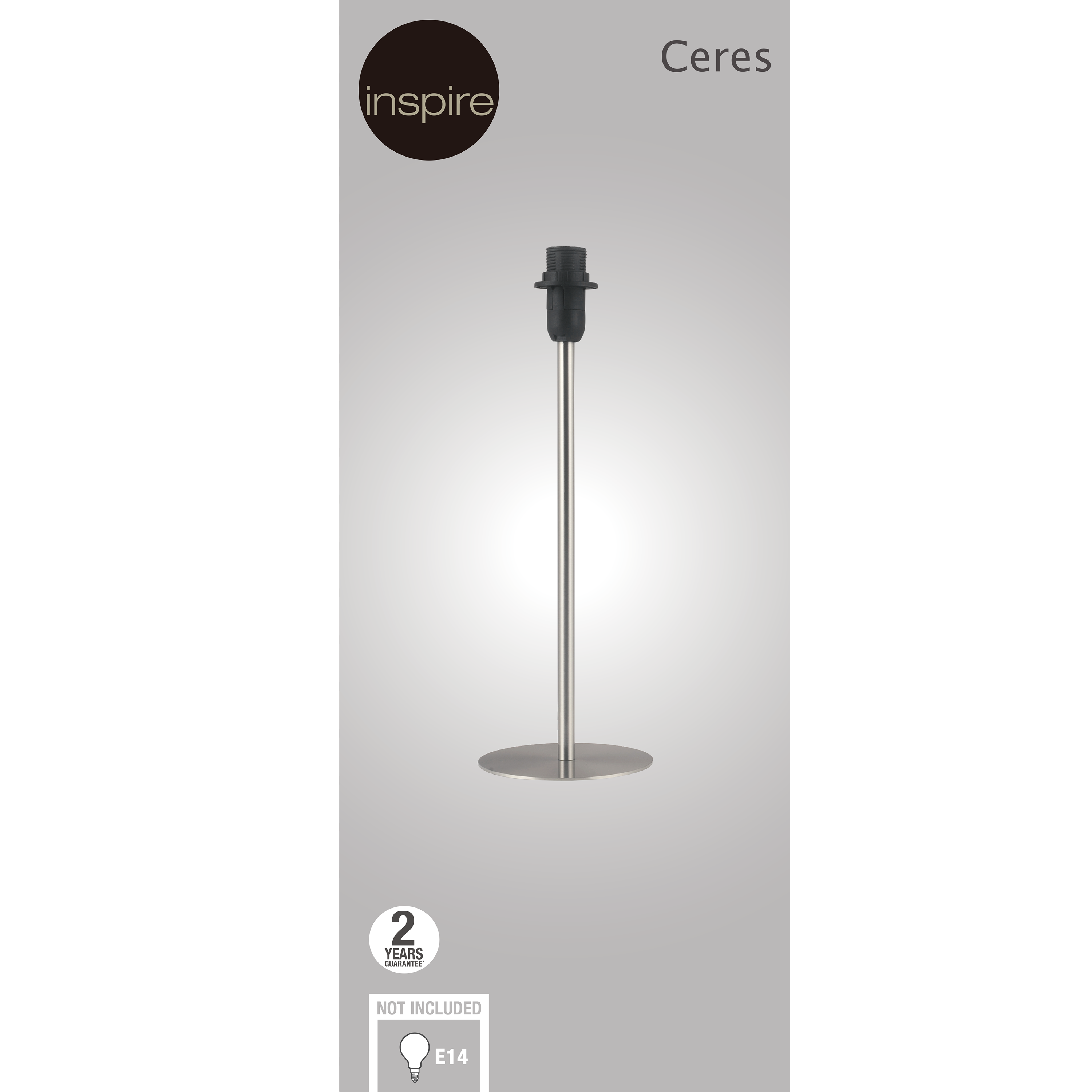 Podstawa lampy stołowej Ceres nikiel E14 Inspire - 3