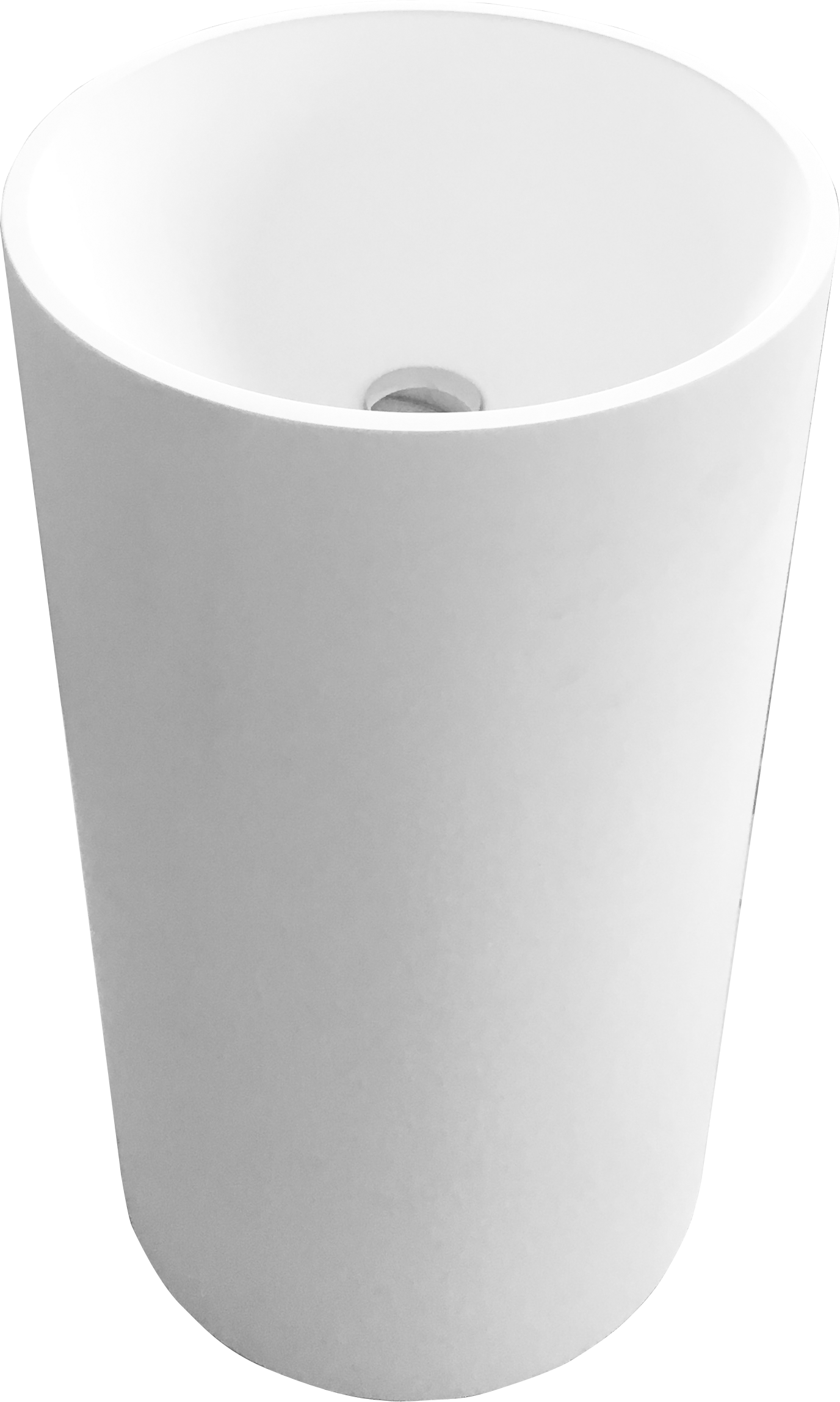 Lavabo freestanding Centro Stanza tondo H 82 x P 44 cm in pietra bianco - 2