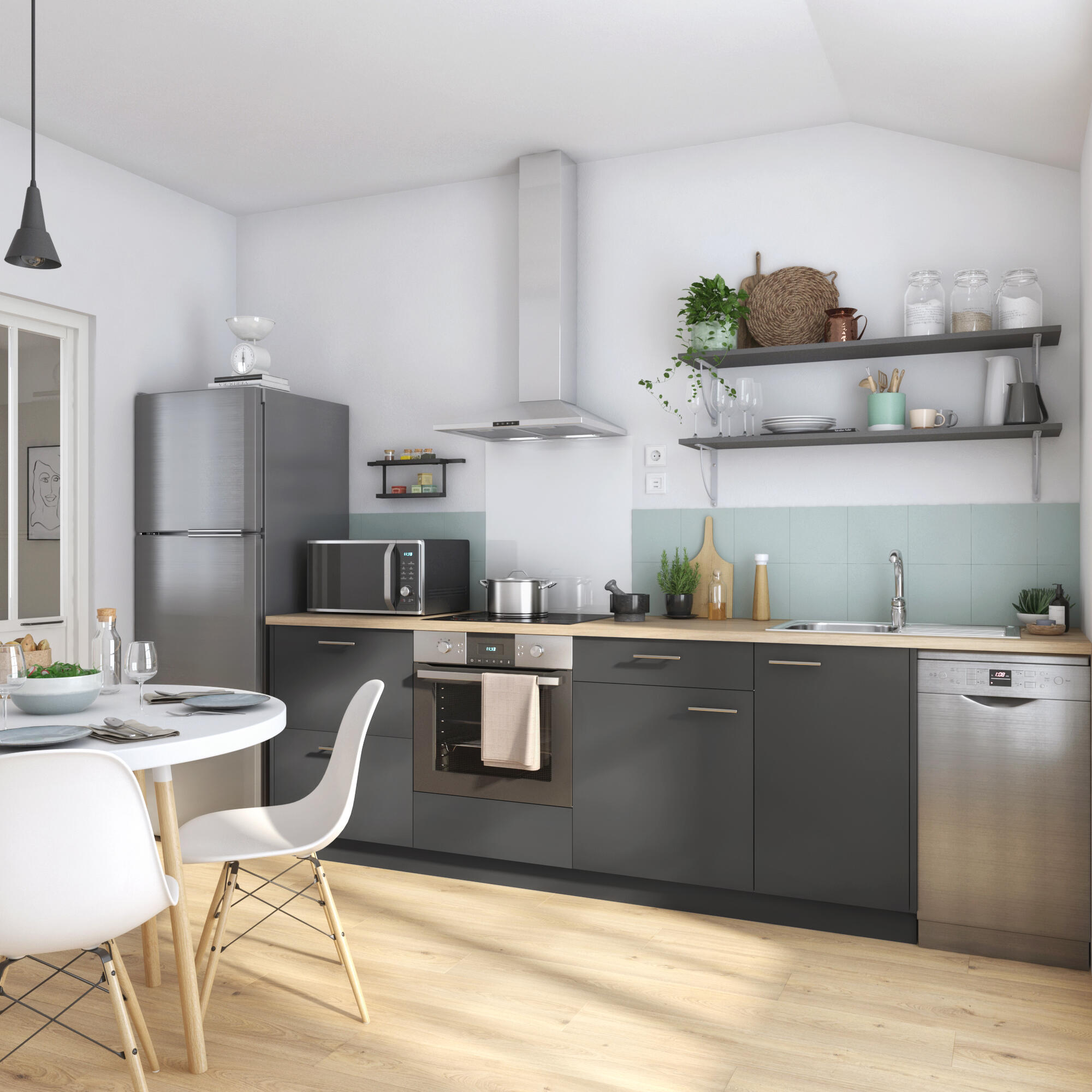 Front kuchenny F60/103 Sofia szary Delinia iD - 22