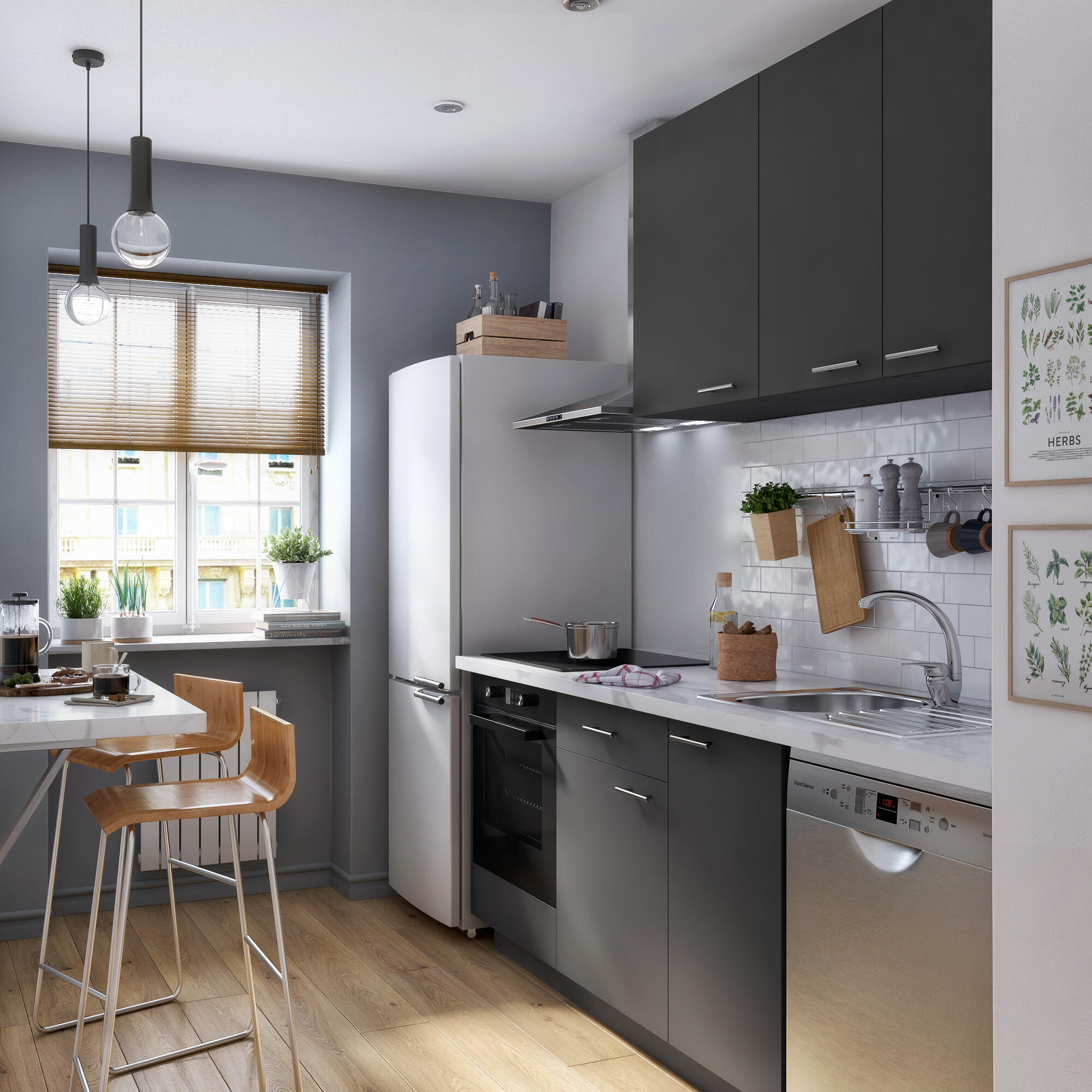 Front kuchenny F60/103 Sofia szary Delinia iD - 23