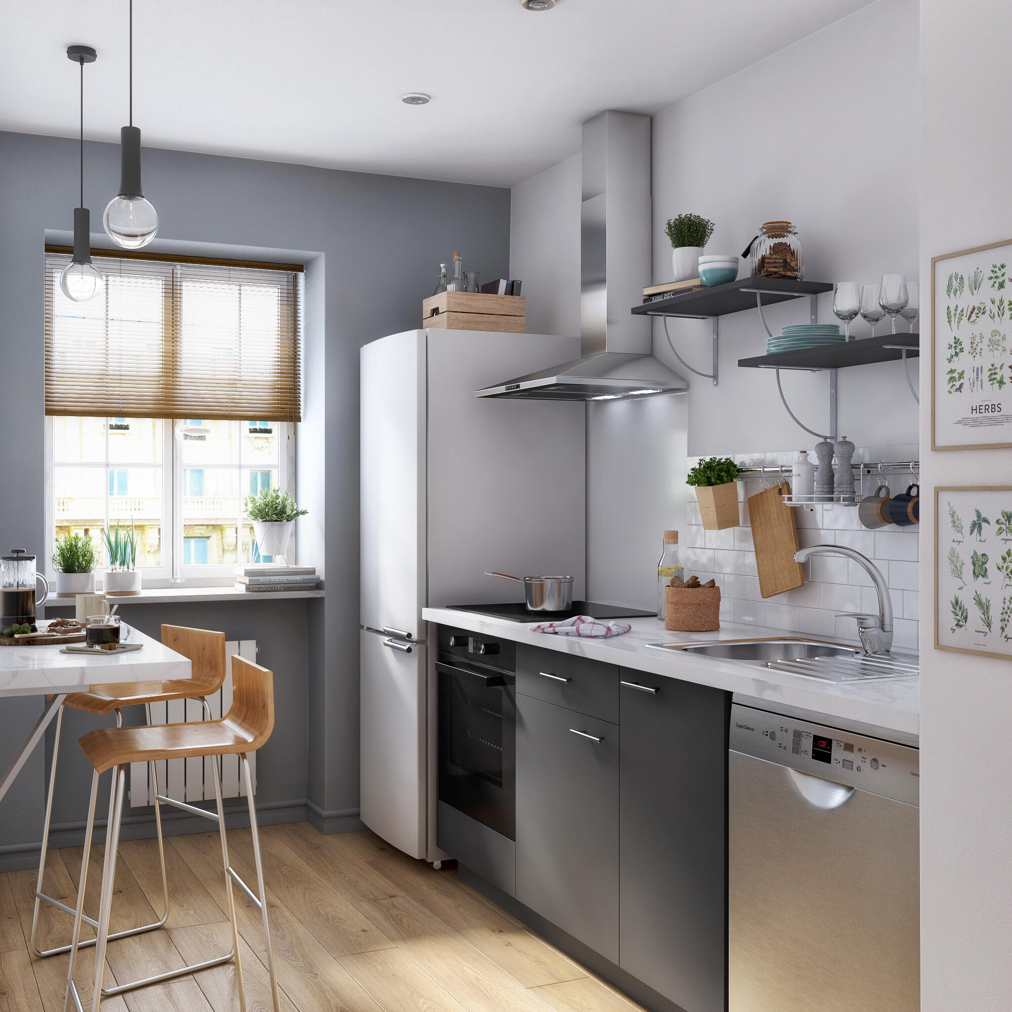 Front kuchenny F60/103 Sofia szary Delinia iD - 18