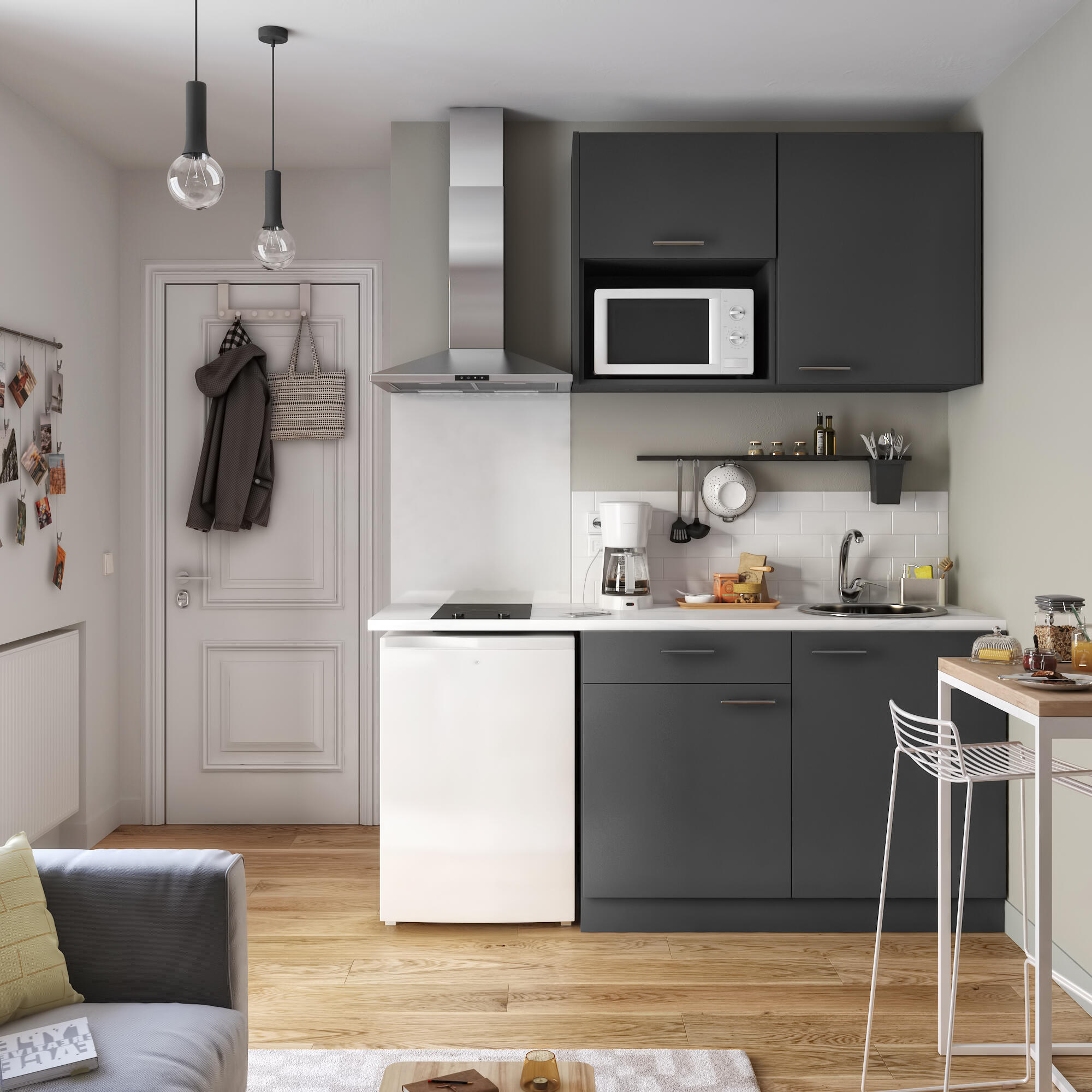 Front kuchenny F60/103 Sofia szary Delinia iD - 4