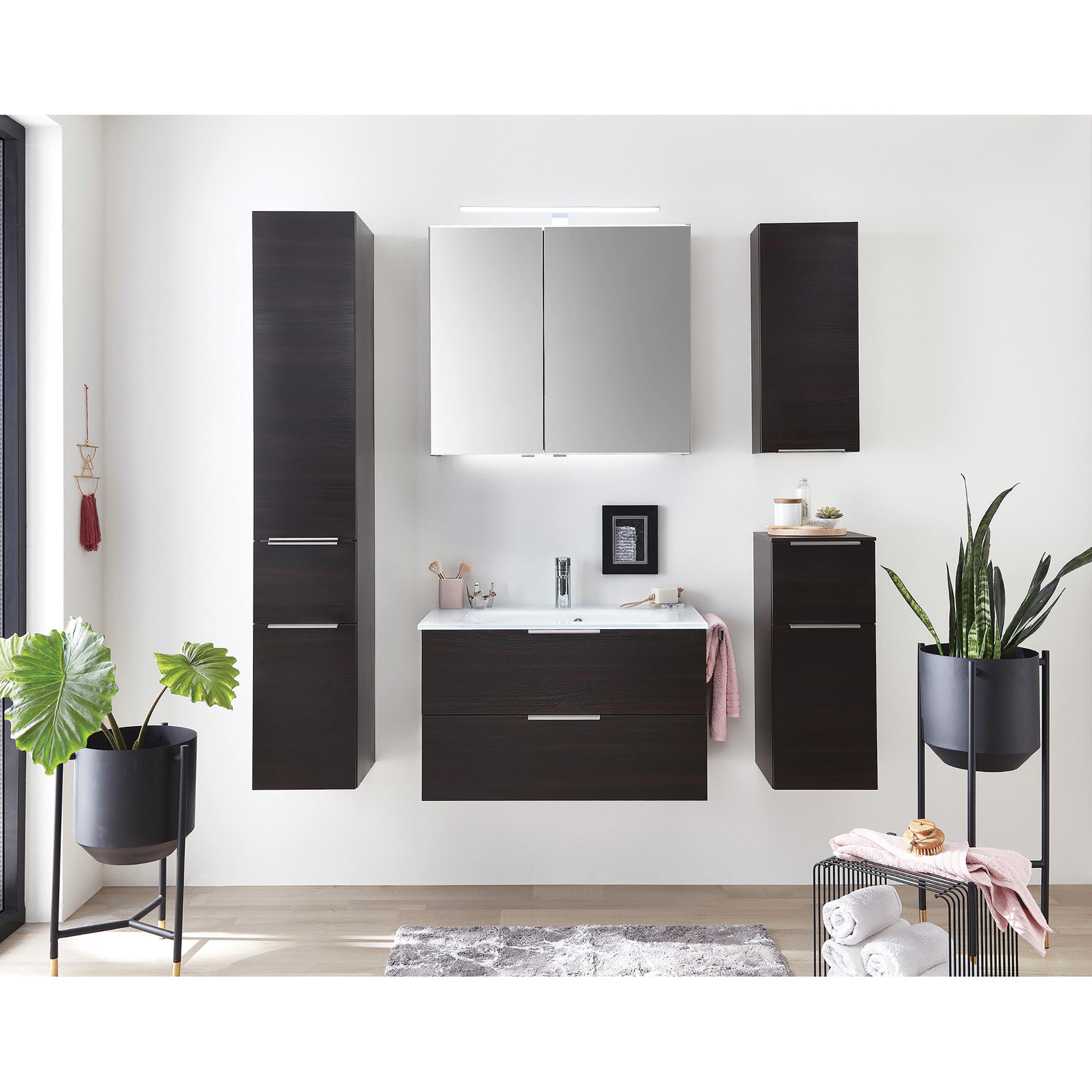 Lavabo a incasso rettangolare L 81 x H 1.5 x P 46 cm in vetro bianco lucido - 2