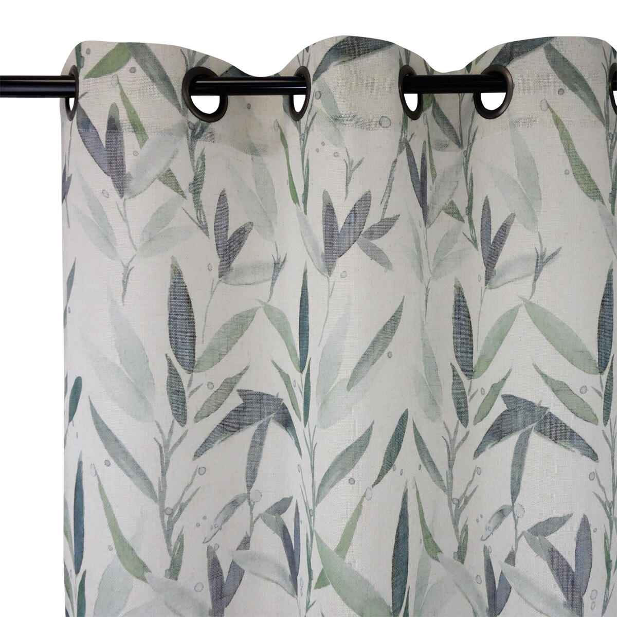 Tenda Feuillage verde, occhiello 140x280 cm - 2