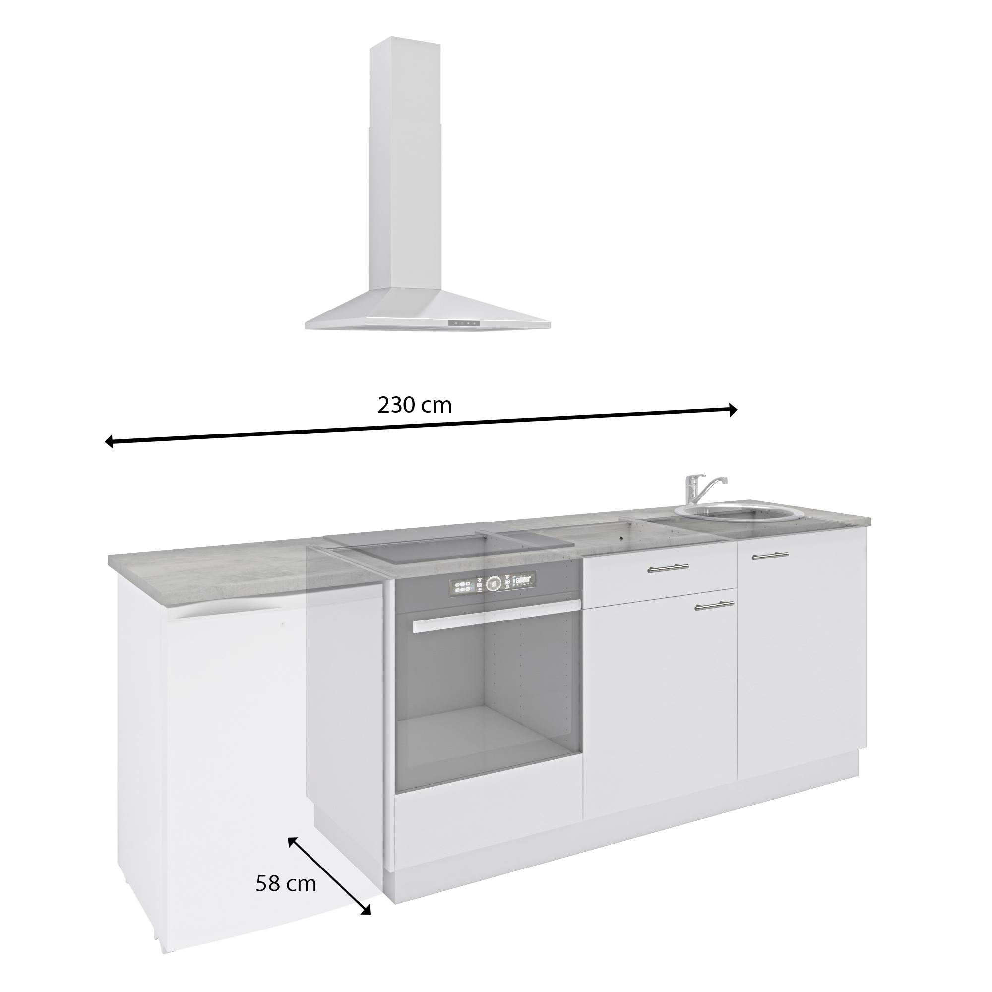 Finitura dei mobili della cucina DELINIA ID Sofia bianco opaco L 60 x H 16.5 cm - 10