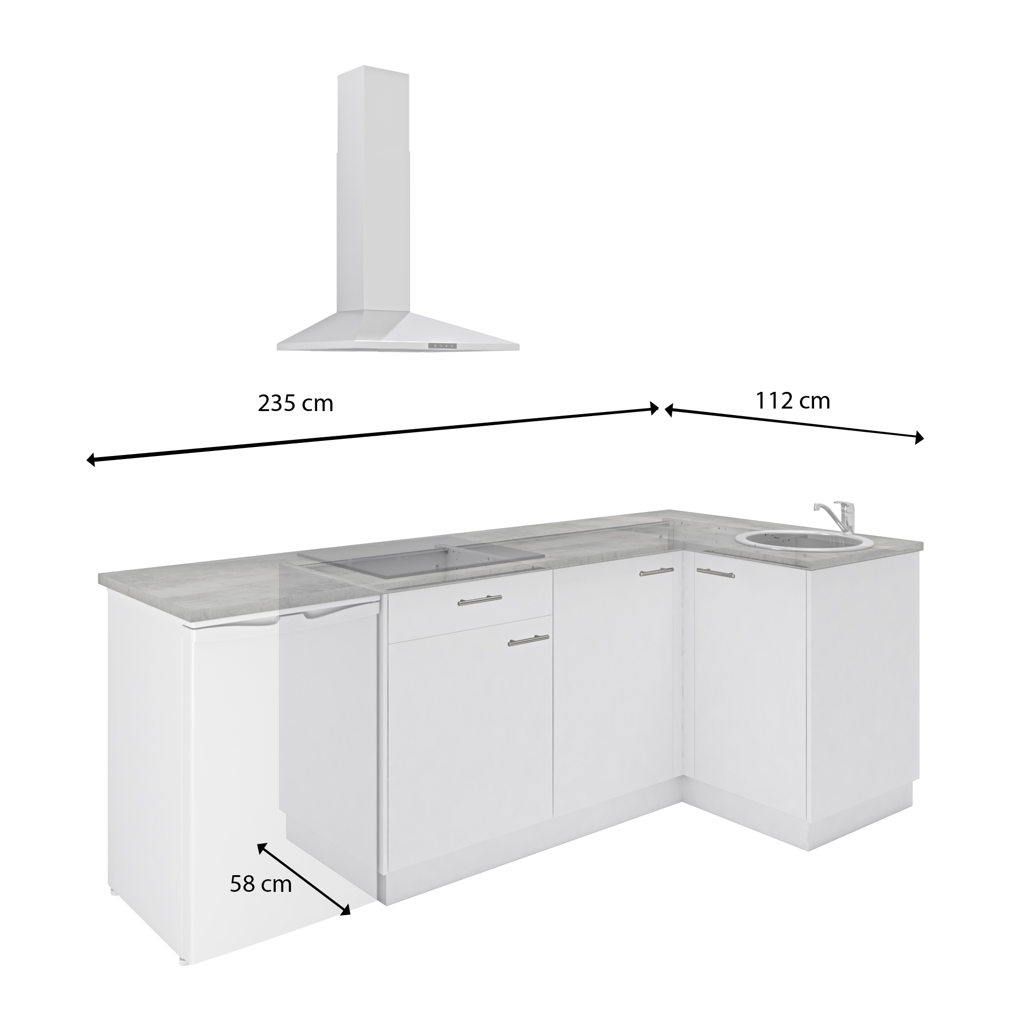 Anta per colonna DELINIA ID Sofia L 44.7 x  H 76.8 cm bianco opaco - 17