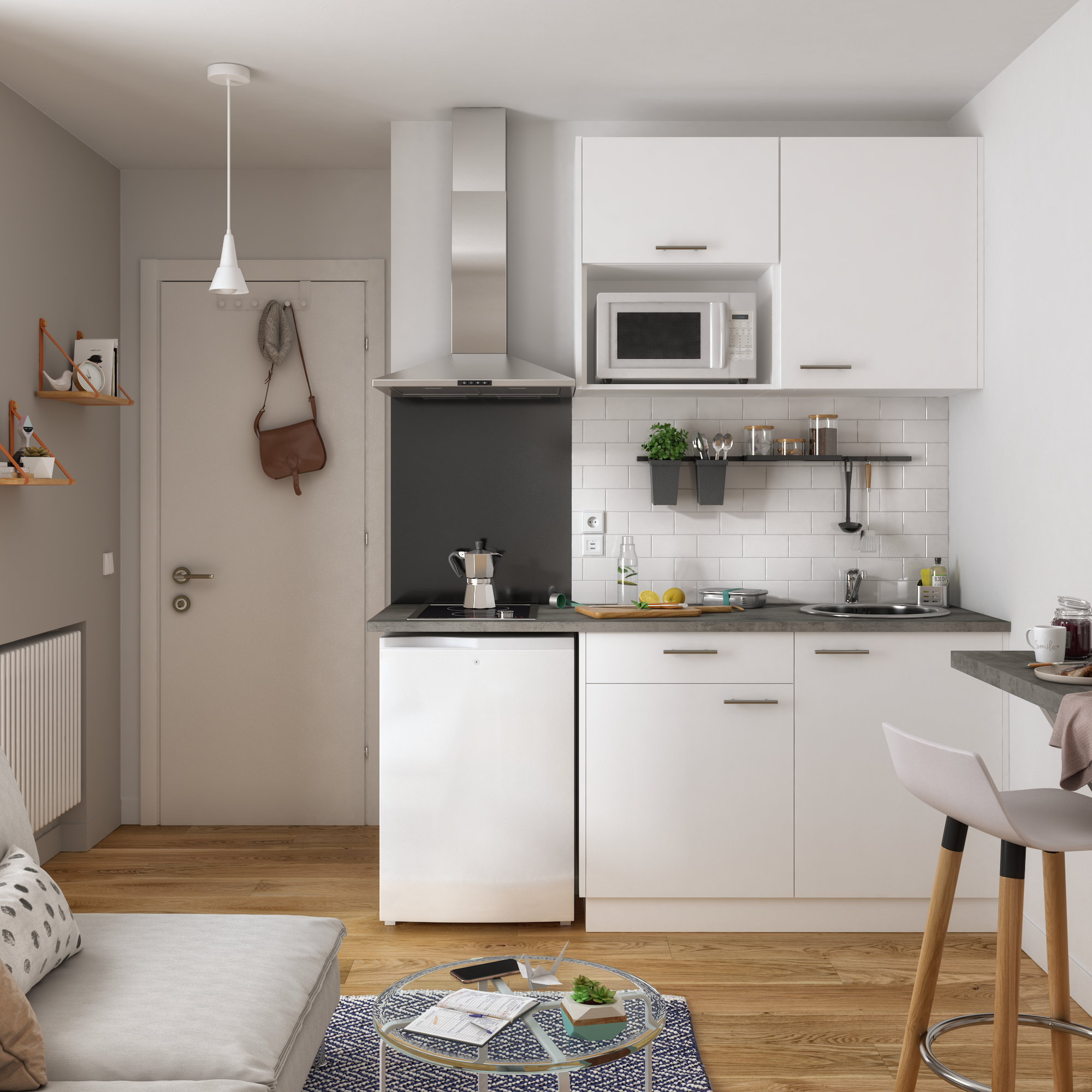 Front kuchenny F60/103 Sofia biały Delinia iD - 14