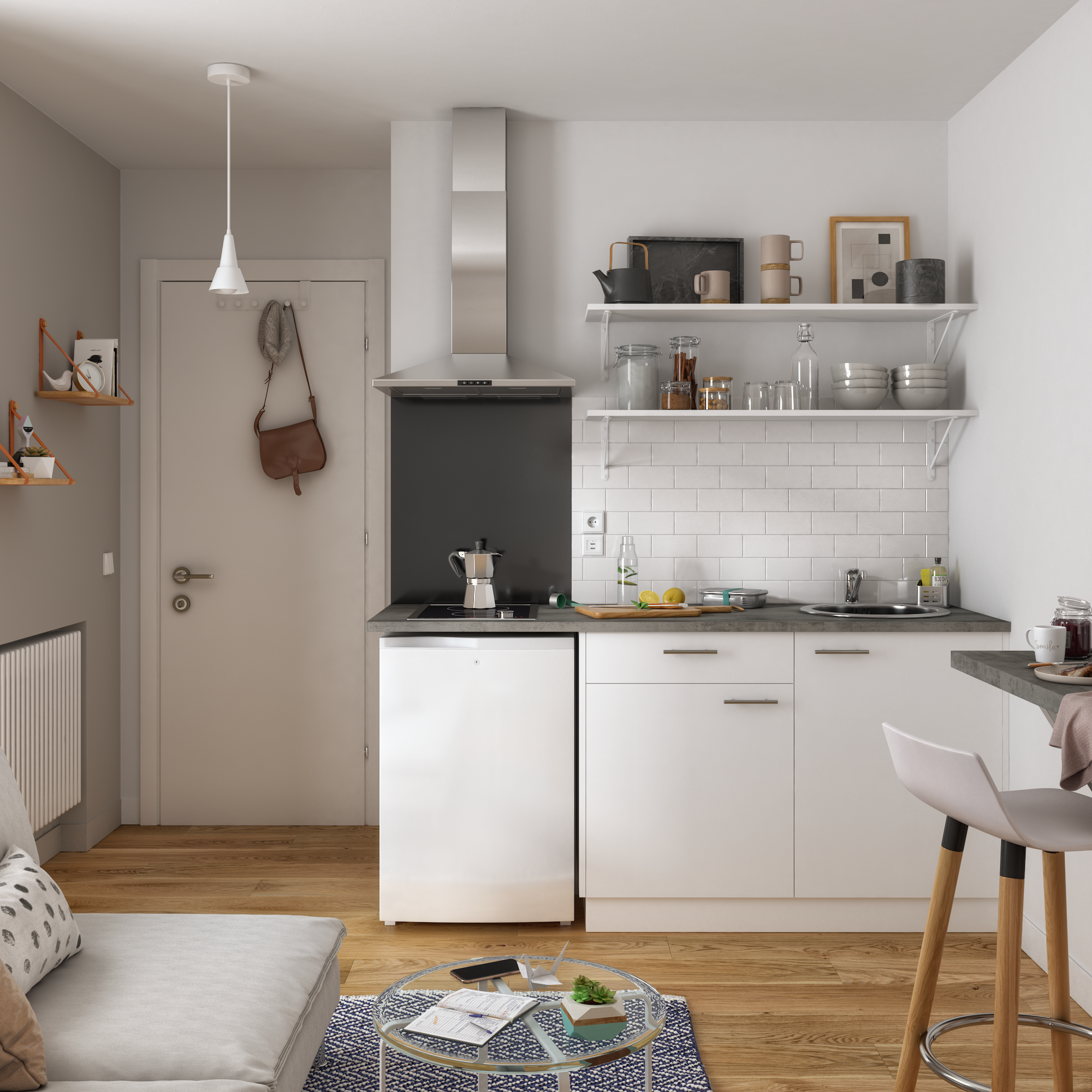 Front kuchenny F60/103 Sofia biały Delinia iD - 11