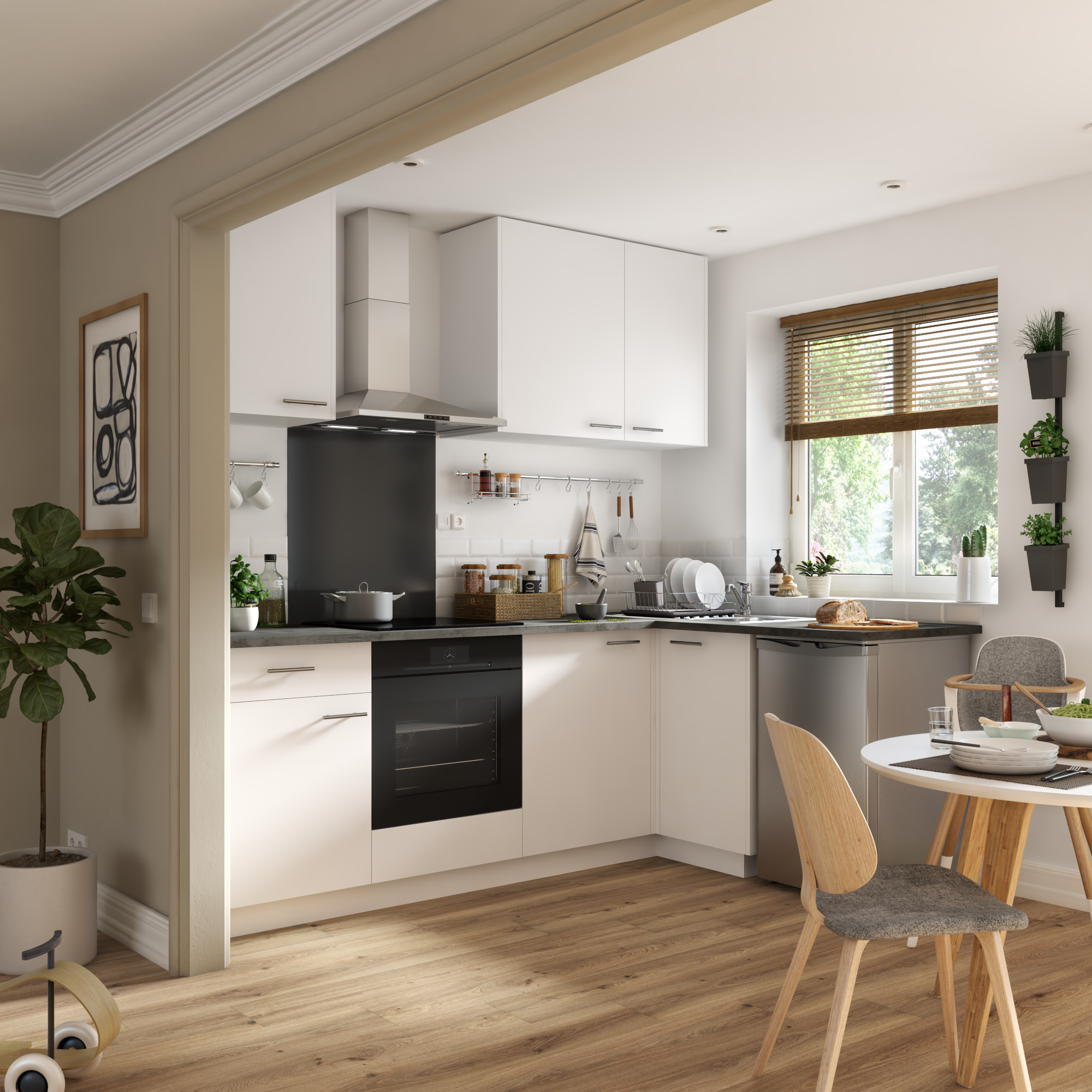 Régua de ângulo Delinia Sofia 9X77 cm branco - 11