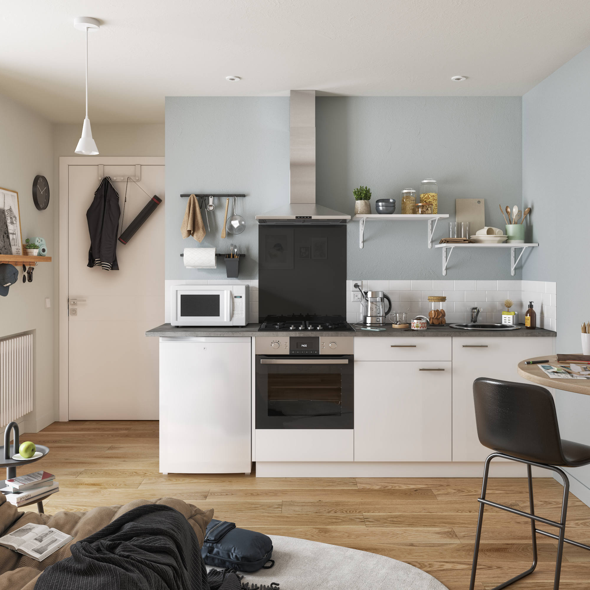 Front kuchenny F60/103 Sofia biały Delinia iD - 4