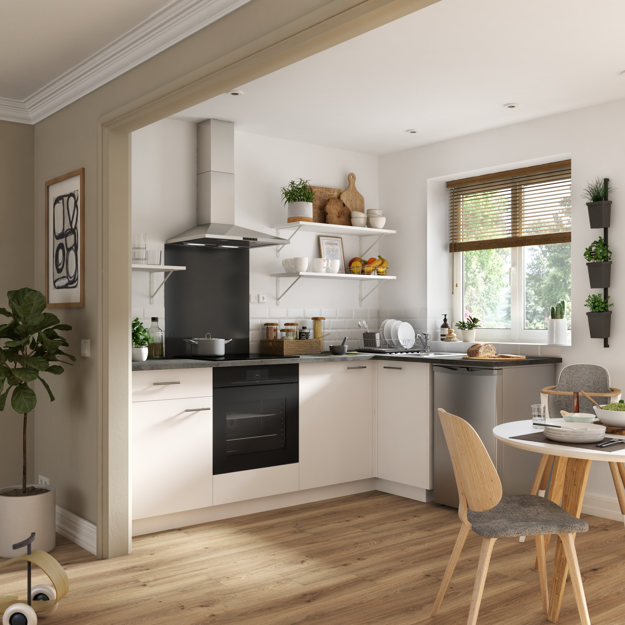 Front kuchenny F60/103 Sofia biały Delinia iD - 5