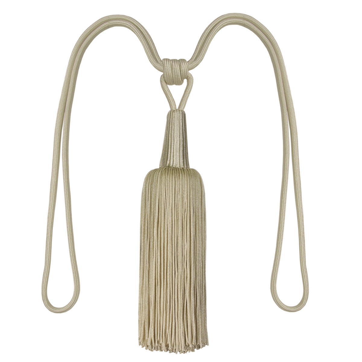 Fermacravatta Magnetici In Cotone Intrecciato A Mano – Beige, Lunghezza 51,3 Cm, Senza Fori, Confezione Da 2