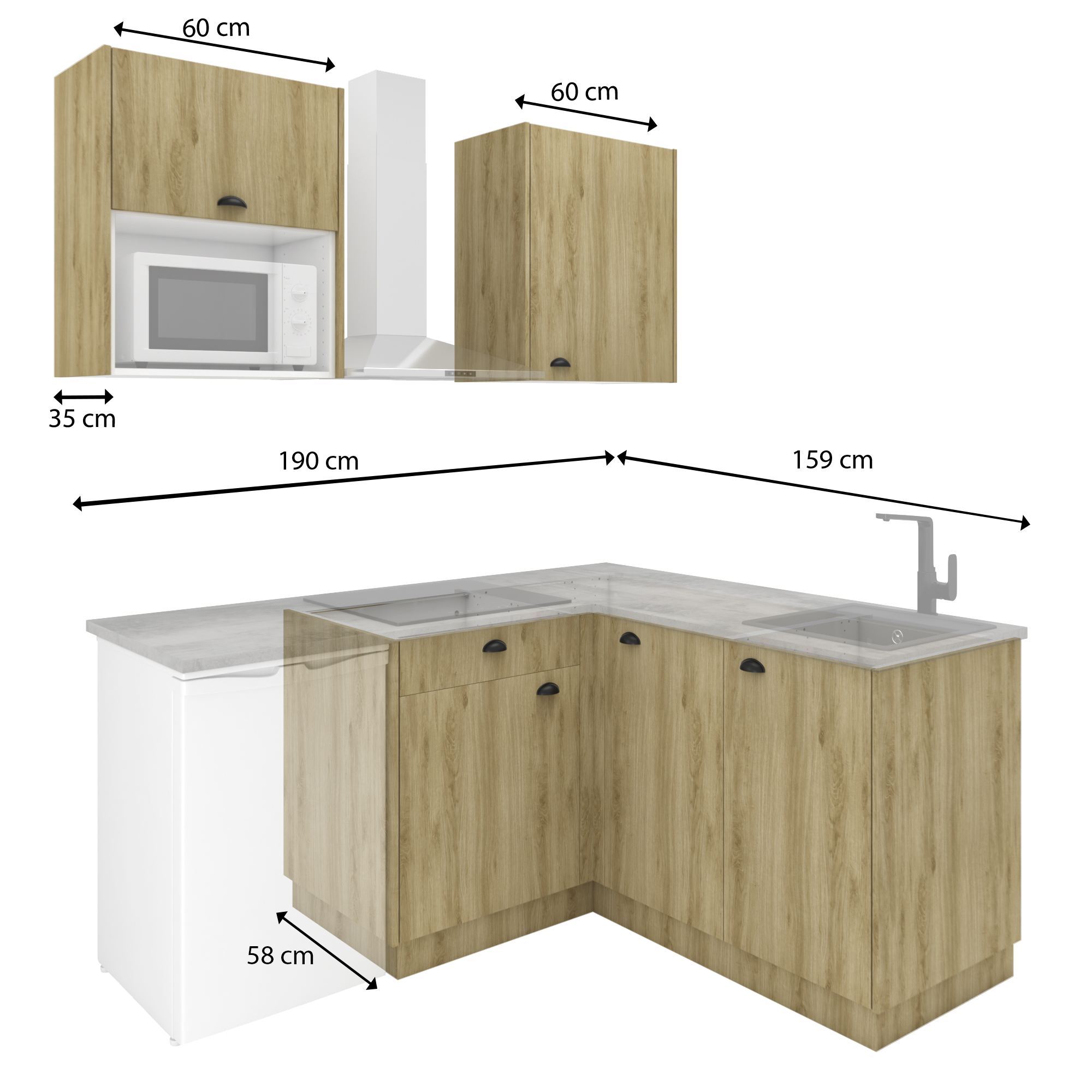 Porta de cozinha Delinia Roma 45X77 cm - 5