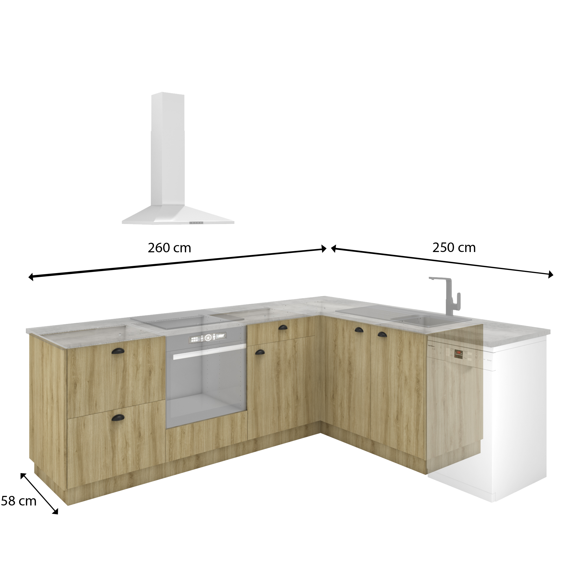 Porta de cozinha Delinia Roma 45X77 cm - 6