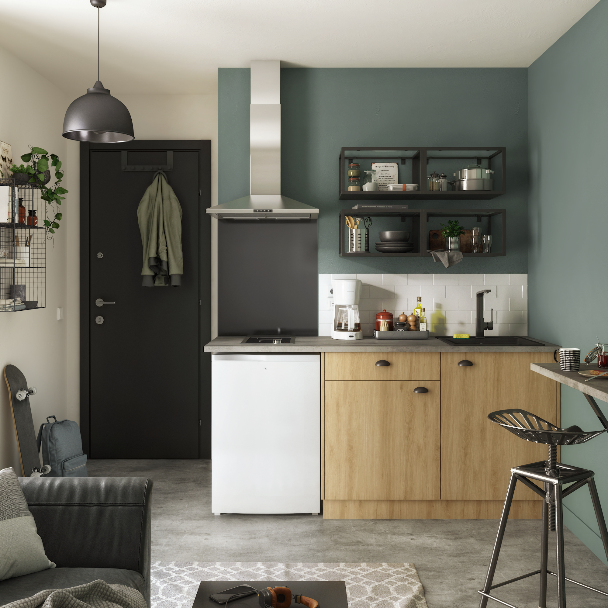 Frente gaveta de cozinha Delínia Roma 45X13 cm - 7