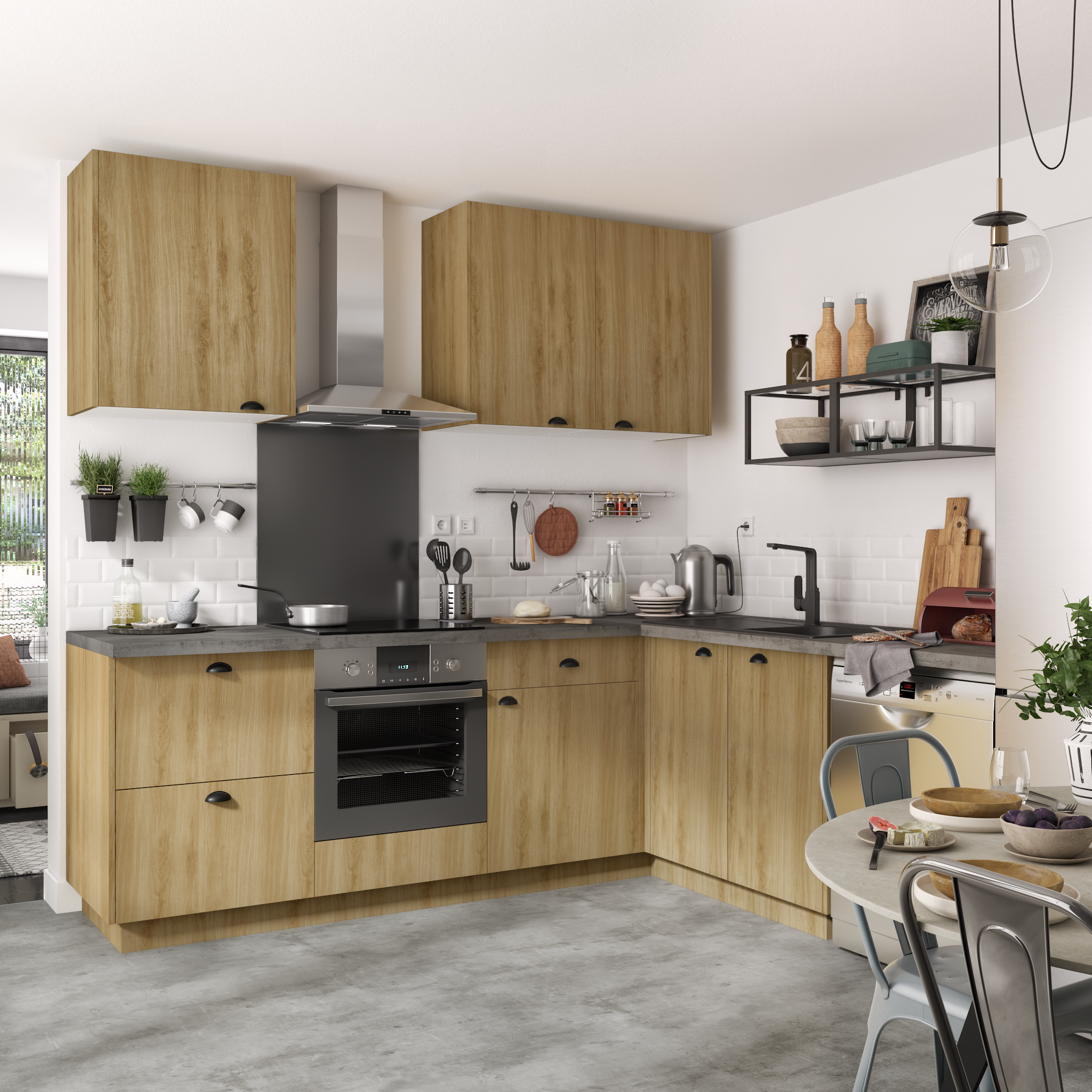 Frente gaveta de cozinha Delínia Roma 45X13 cm - 3