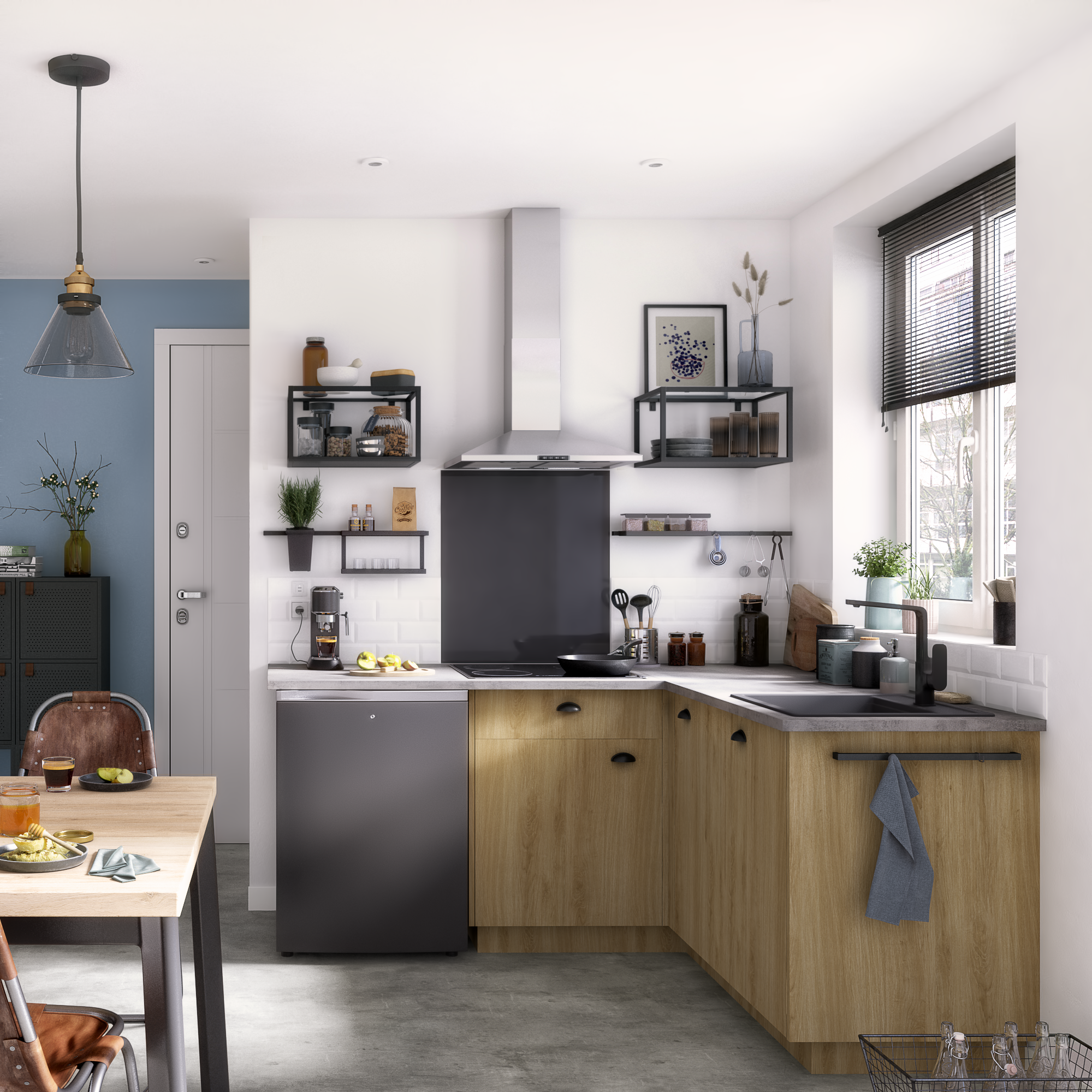 Frente gaveta de cozinha Delínia Roma 45X13 cm - 10