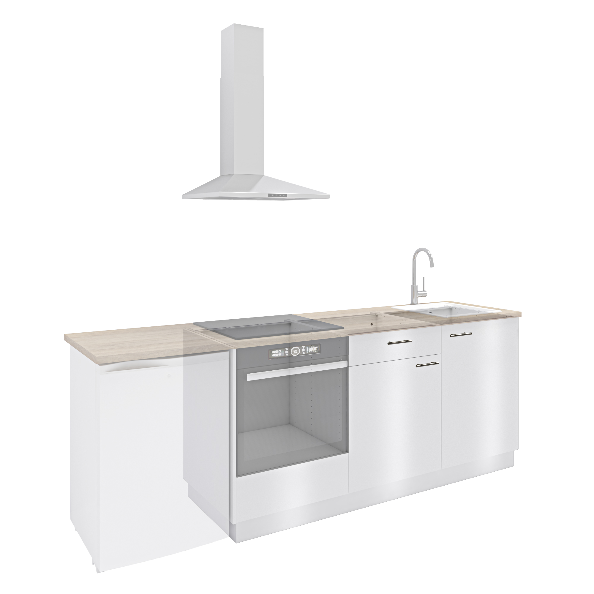 Bandeau de finition Sevilla blanc H.16.7 cm x L.59.7 cm x Ep.18 mm - 5