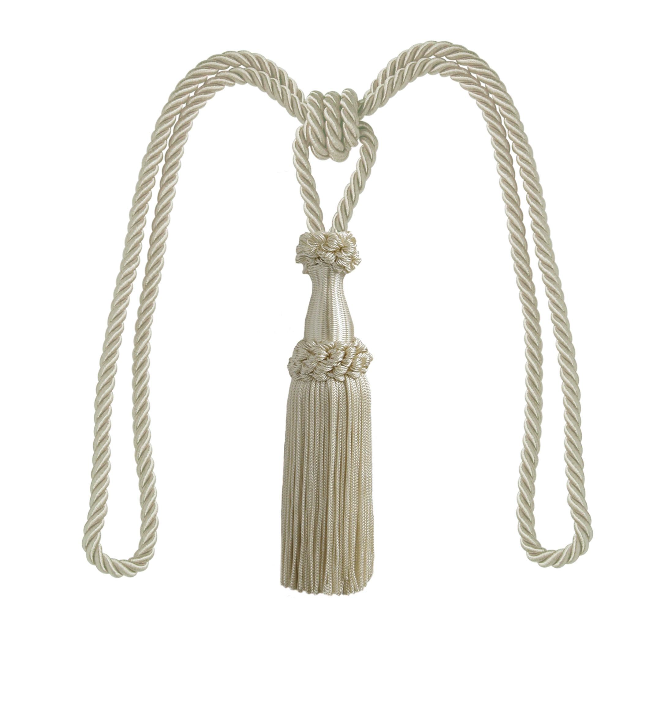 Raccoglitenda Per Gazebo - Con Bottone, Colore Beige, Lunghezza 57 Cm - Foto 8