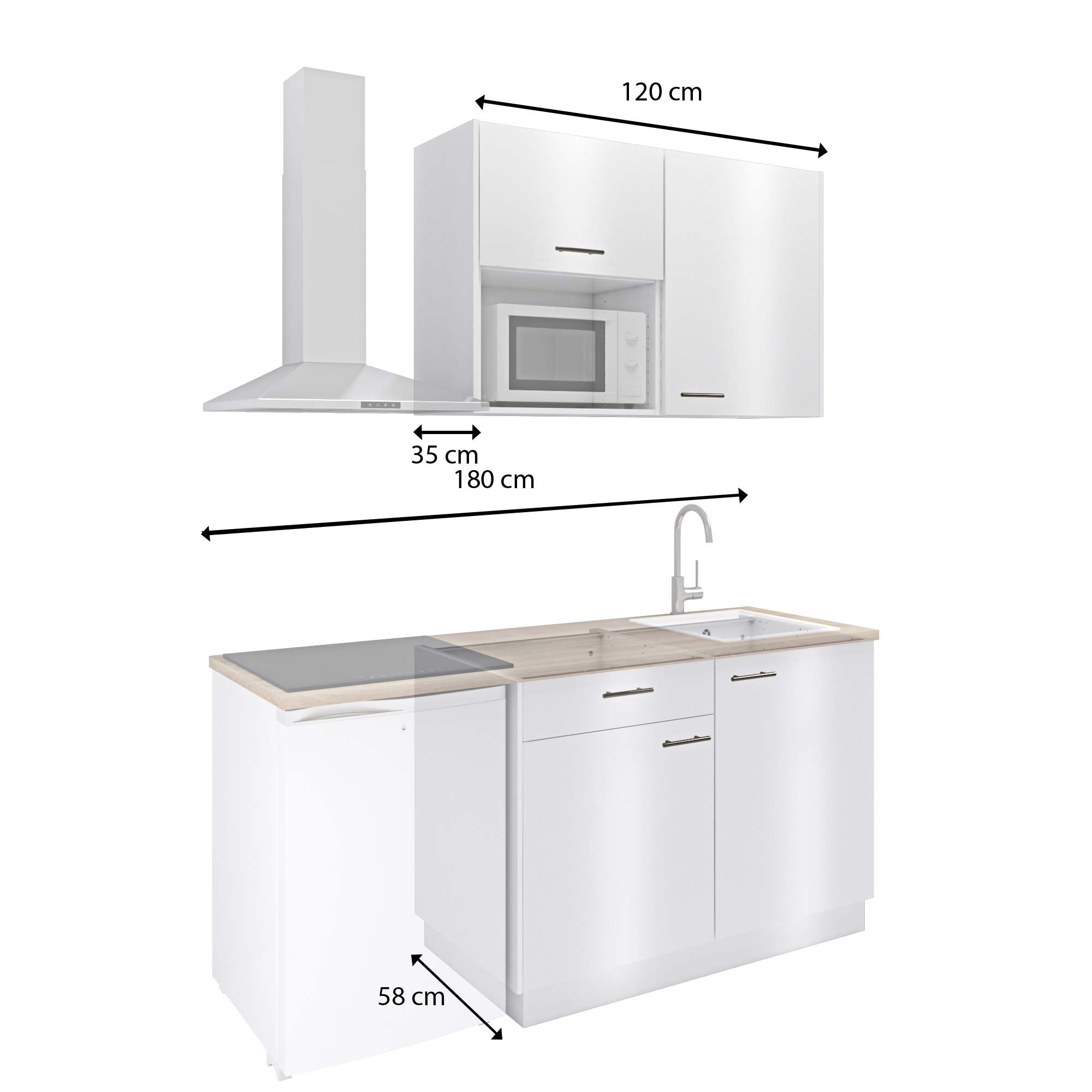 Sistema di sollevamento anta  ammortizzato KESSEBÖHMER in acciaio cromato apertura 90°  Kg max 7.5, 2 pezzi - 13