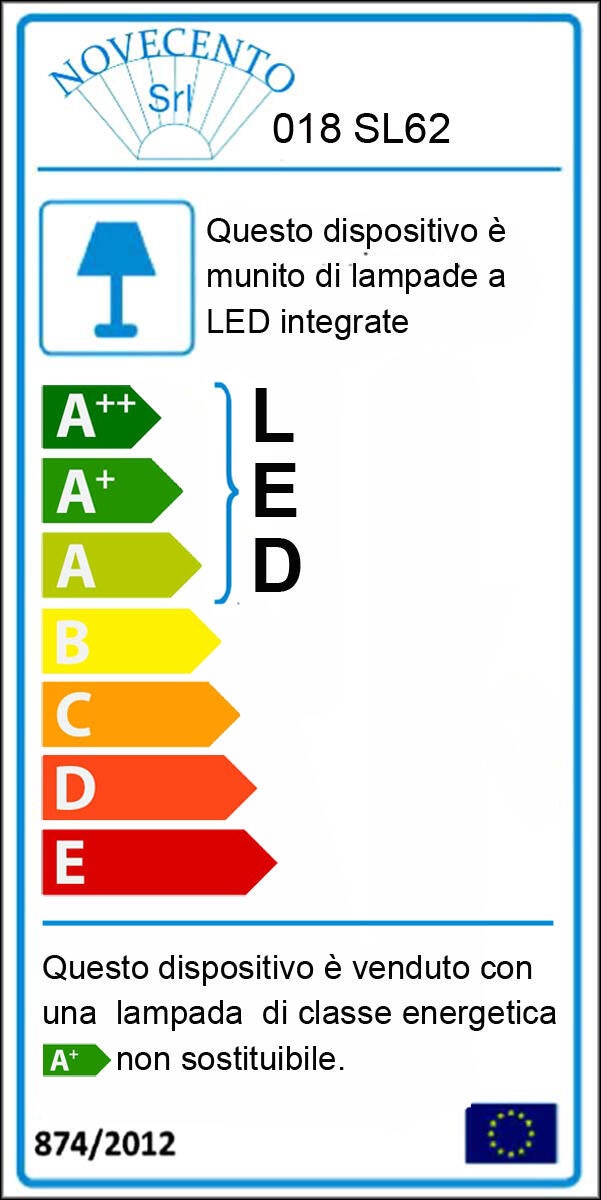 Applique LED moderno Kiley argento IP20, luce bianco naturale 800 lumen, NOVECENTO - 11