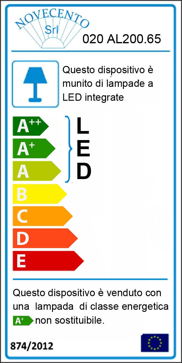 Applique LED moderno Kiley argento IP20, luce bianco naturale 800 lumen, NOVECENTO - 8