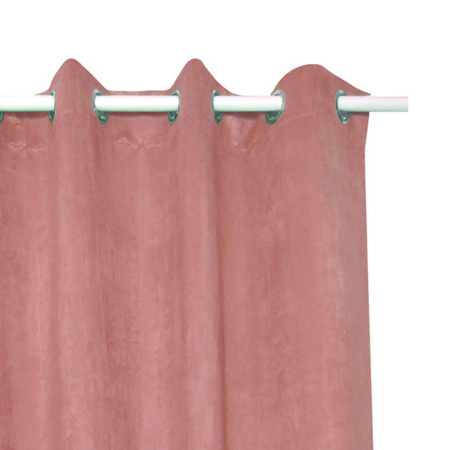 Rideau tamisant, New manchester, rose H.280 x l.140 cm INSPIRE