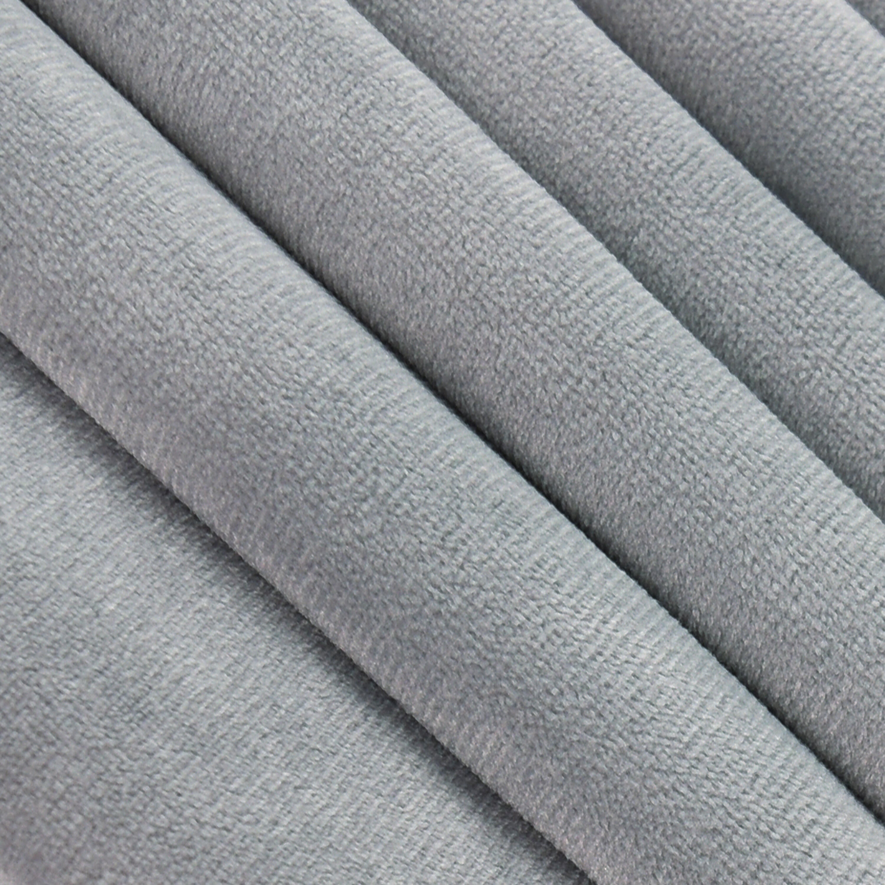 Zasłona welurowa Dubbo szara 140 x 280 cm na przelotkach Inspire - 8