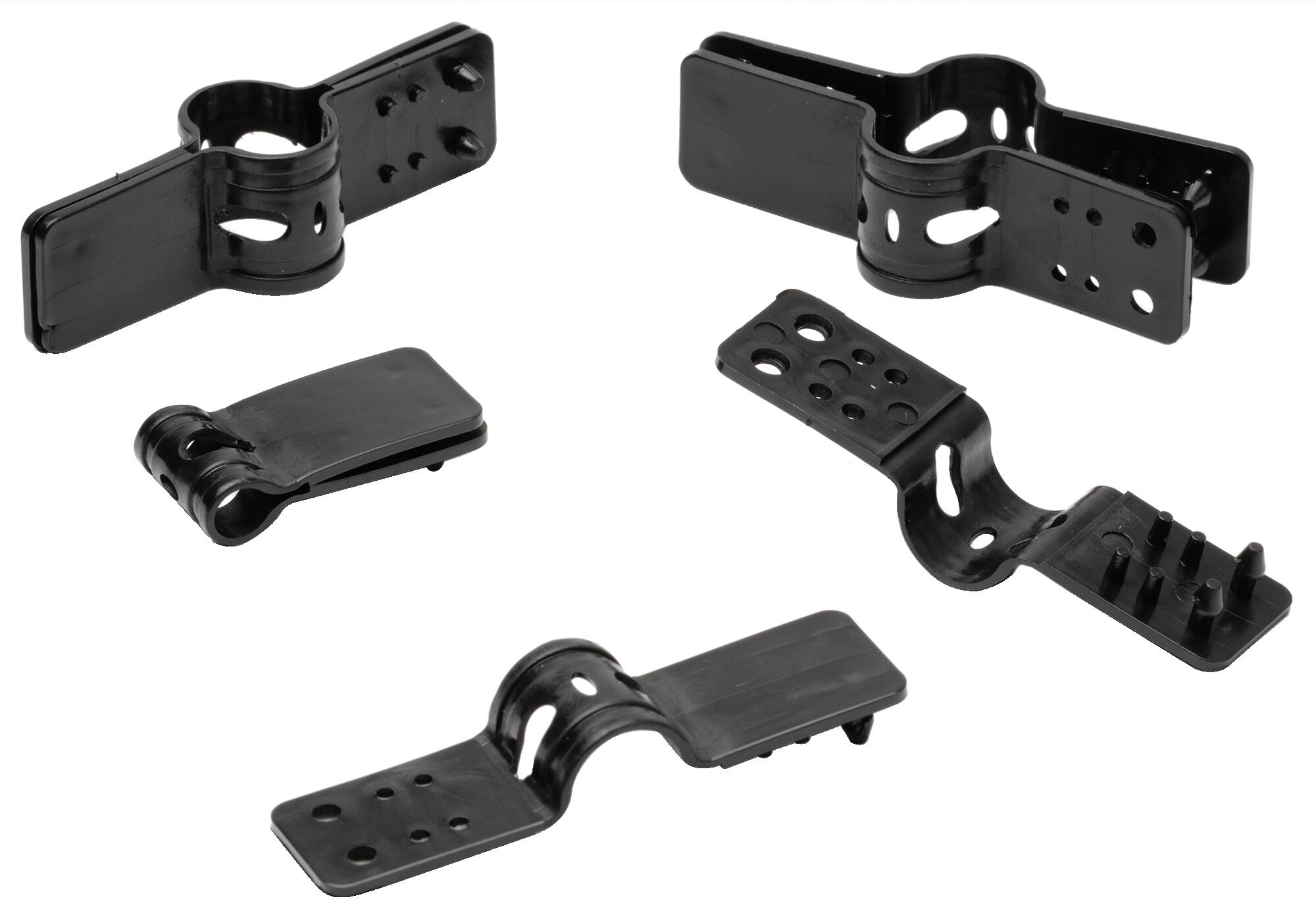 Fijación plástica para ocultación color negro 7.6 cm de largo