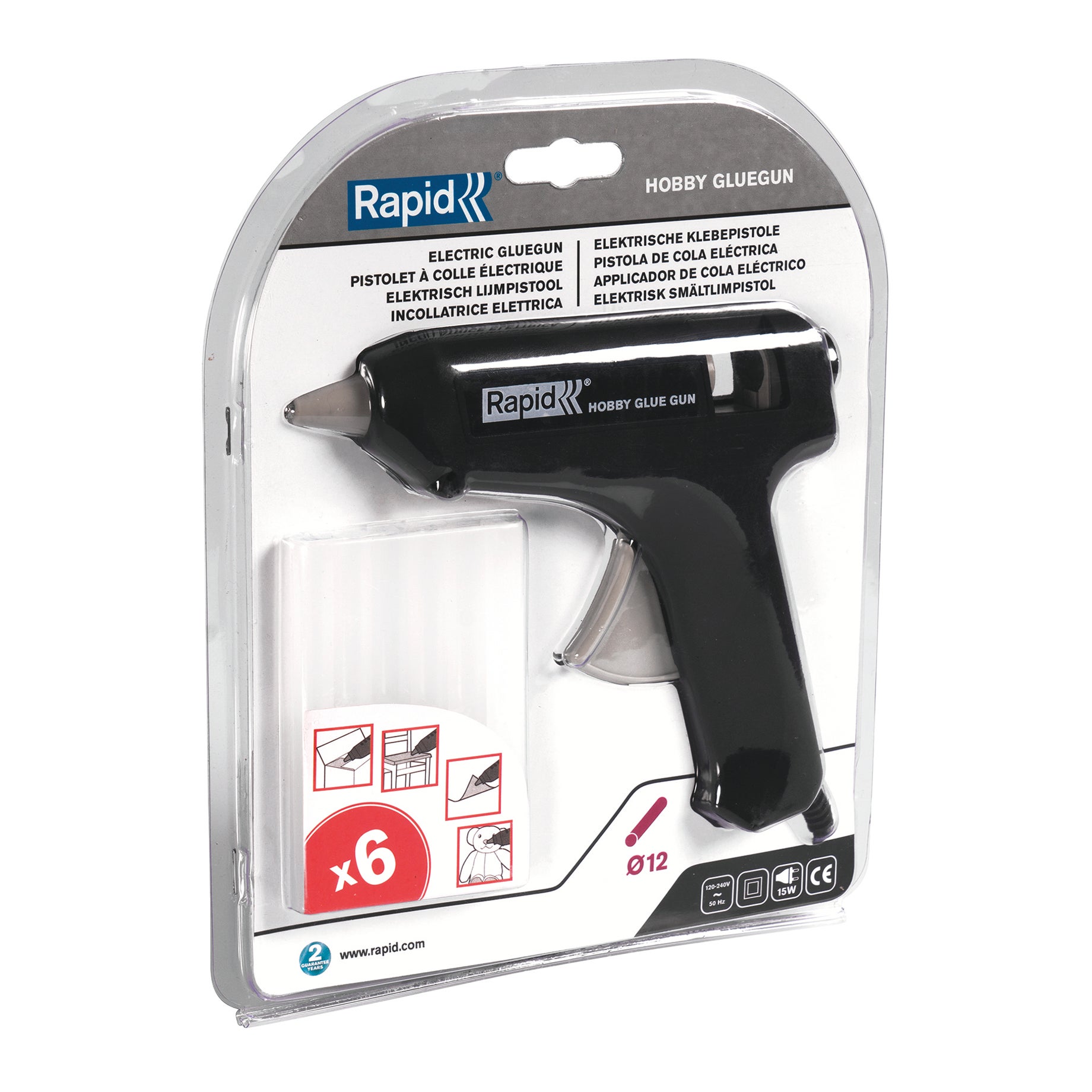 Pistola elettrica per colla RAPID 72W 220V ø 11 MM - 2