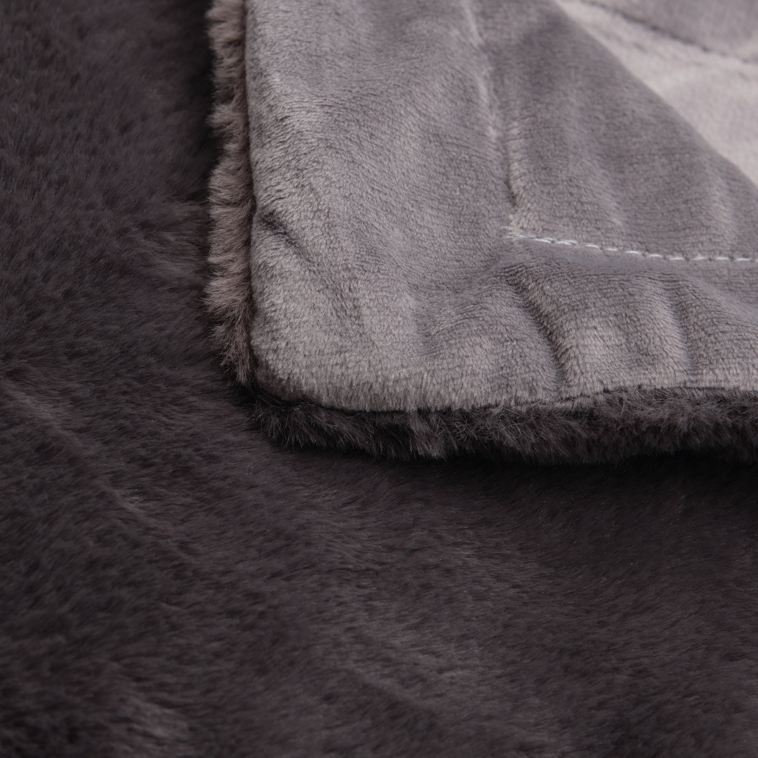 Coperta Caresse grigio / argento, 120x 150 cm - 6