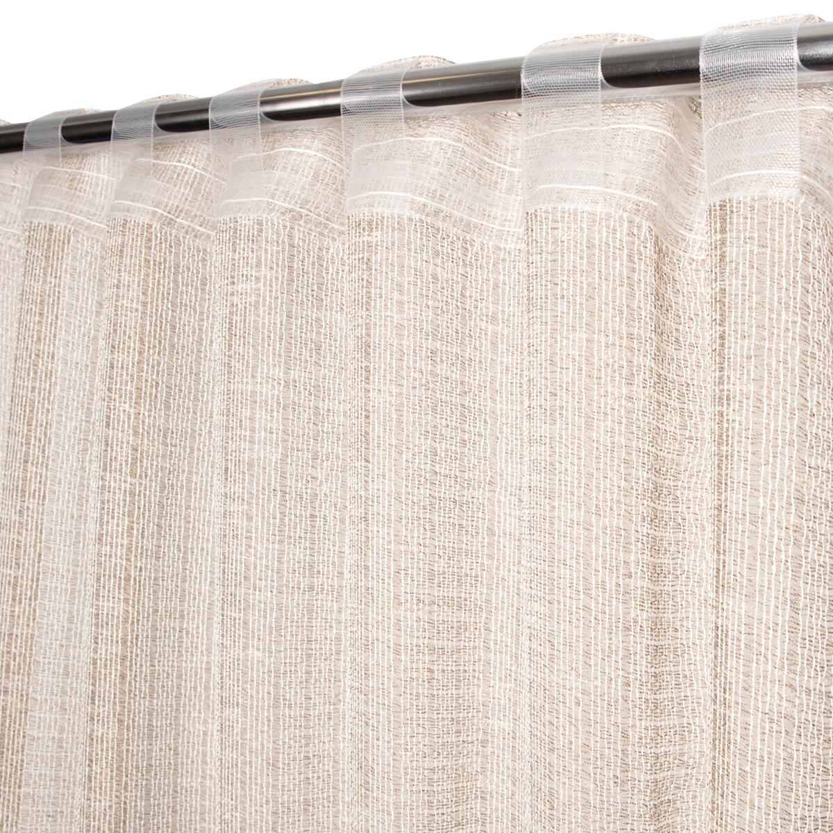 Tenda Apoline tortora, passanti nascosti 140x280 cm - 10