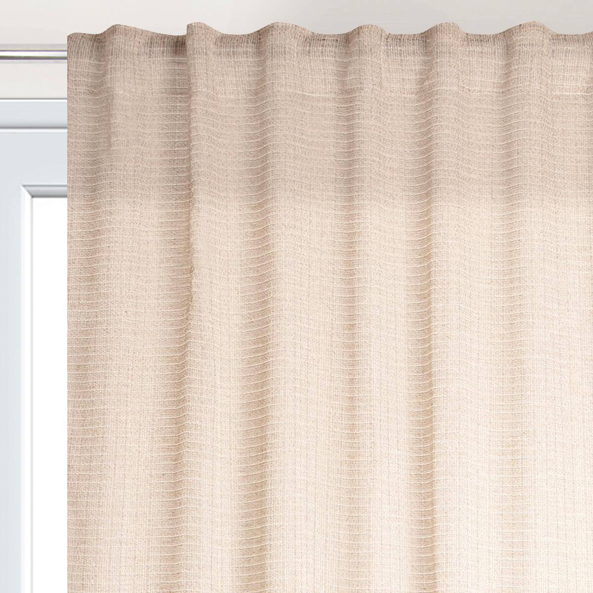 Tenda Apoline tortora, passanti nascosti 140x280 cm - 9