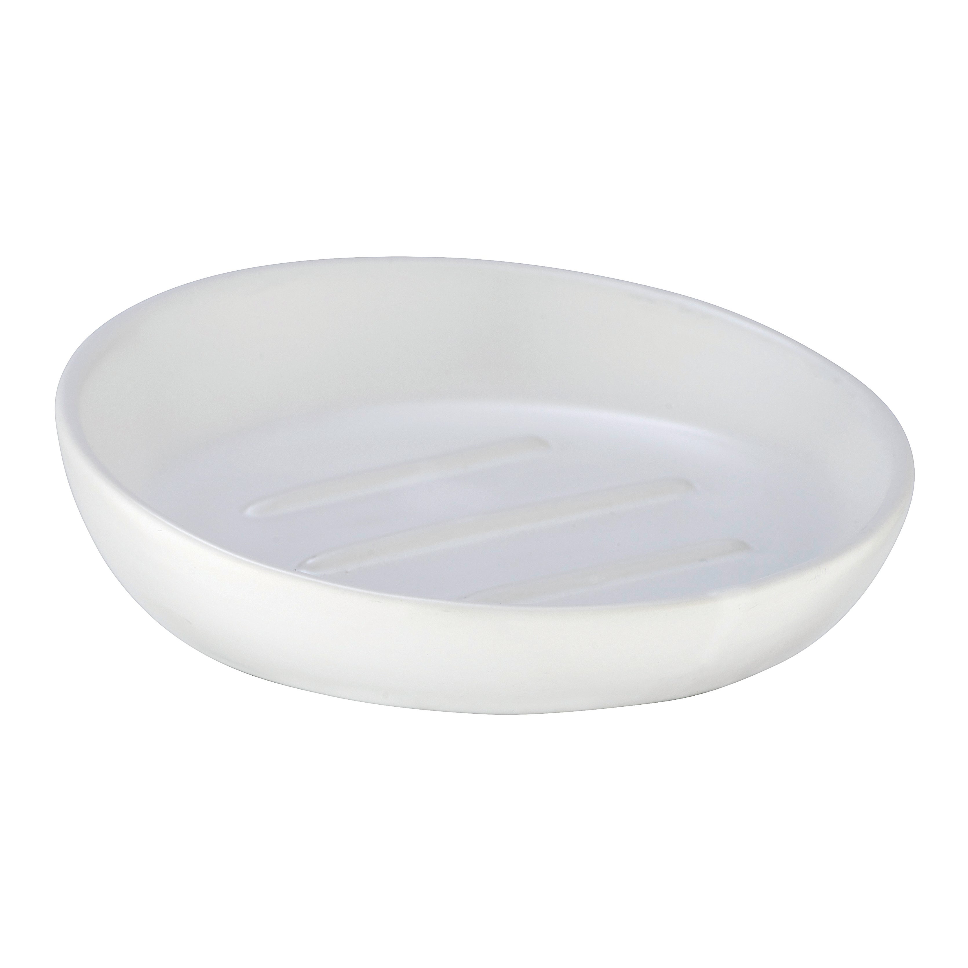 Porta sapone Badi bianco 11.5 cm x 3 cm in ceramica - 5