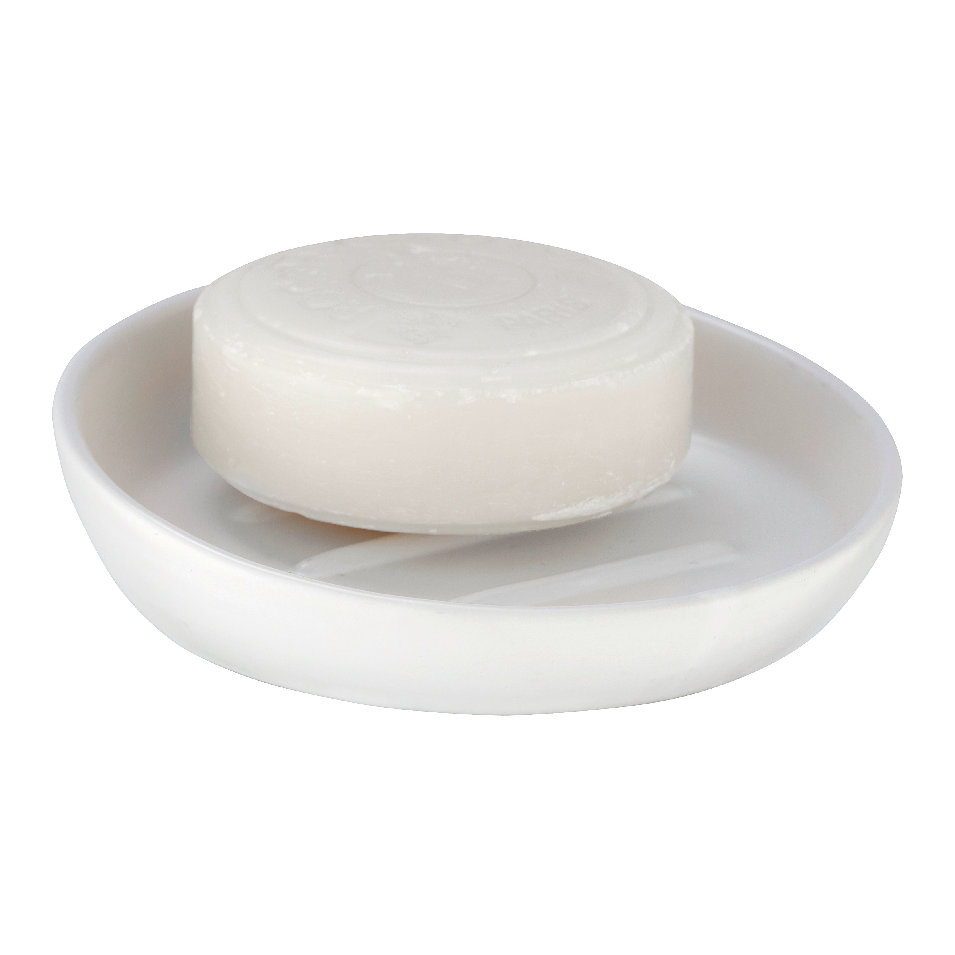 Porta sapone Badi bianco 11.5 cm x 3 cm in ceramica - 4